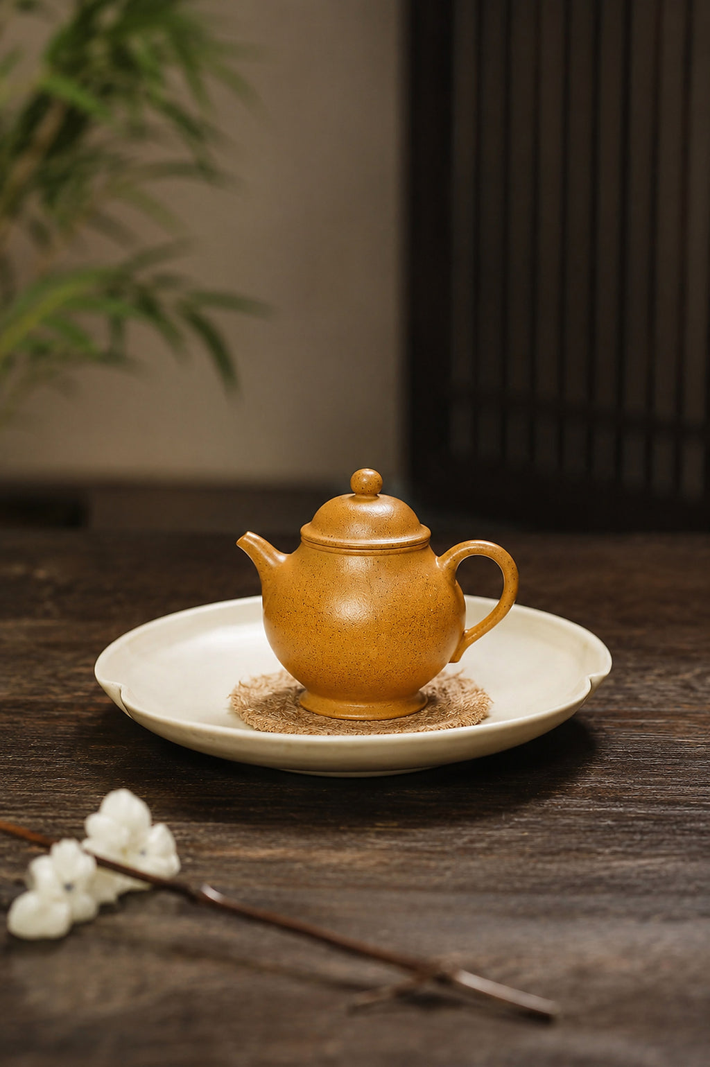 Product view 3 of 90ml Pan Hu zisha teapot in Golden Duanni Clay, No. 332