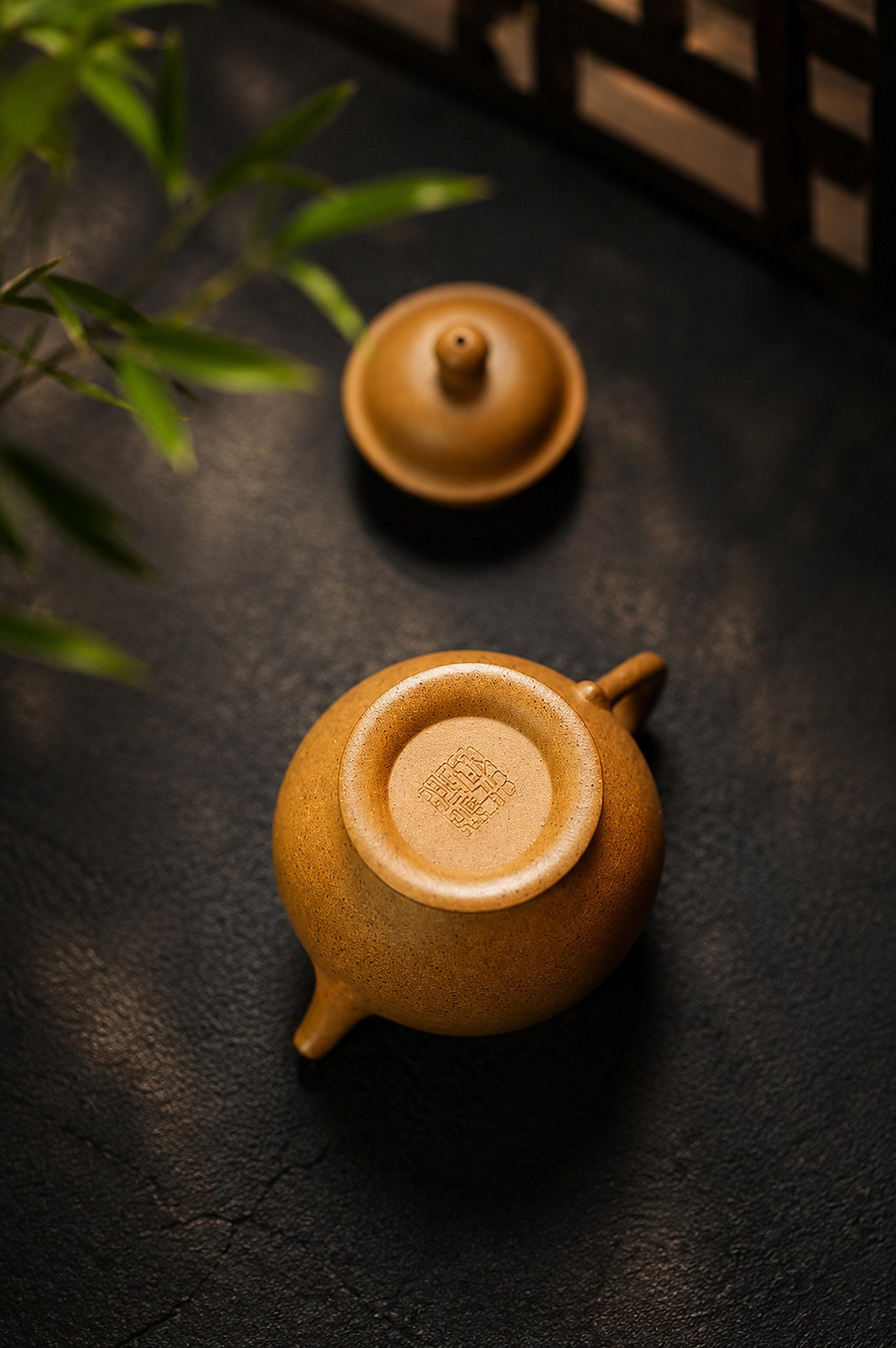 Product view 5 of 90ml Pan Hu zisha teapot in Golden Duanni Clay, No. 332