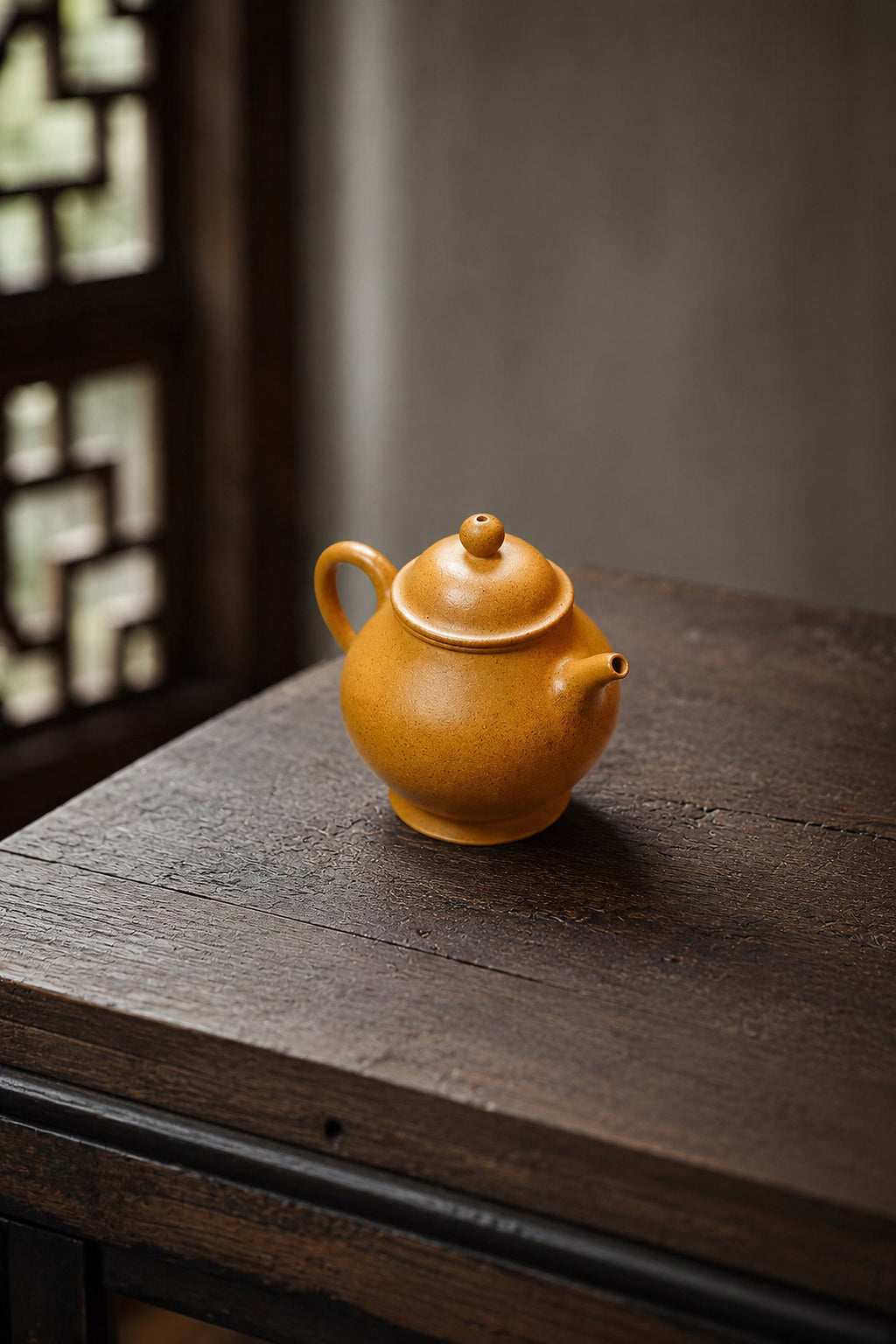 Product view 6 of 90ml Pan Hu zisha teapot in Golden Duanni Clay, No. 332