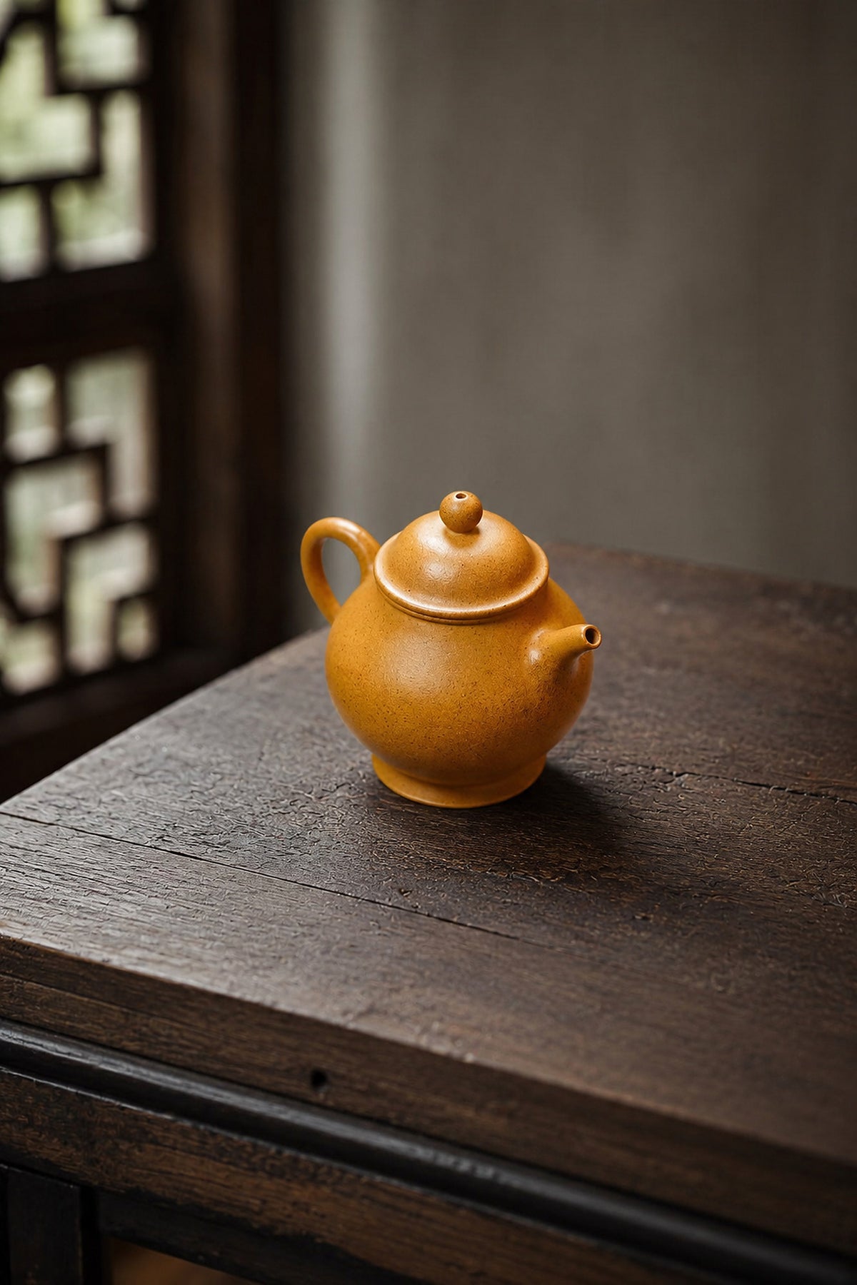 Product view 6 of 90ml Pan Hu zisha teapot in Golden Duanni Clay, No. 332