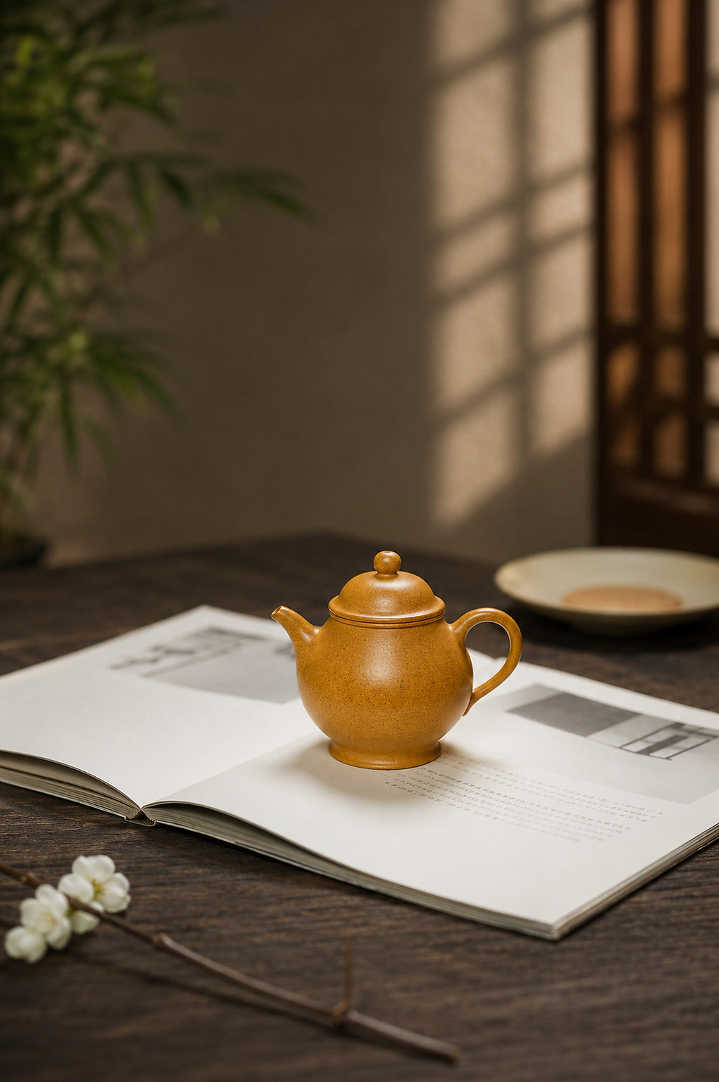 Product view 7 of 90ml Pan Hu zisha teapot in Golden Duanni Clay, No. 332