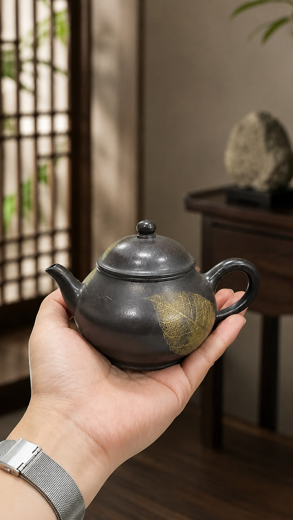 Product view 2 of 110ml Pan Hu zisha teapot in Reduction-Fired Zhuni Clay, No. 048
