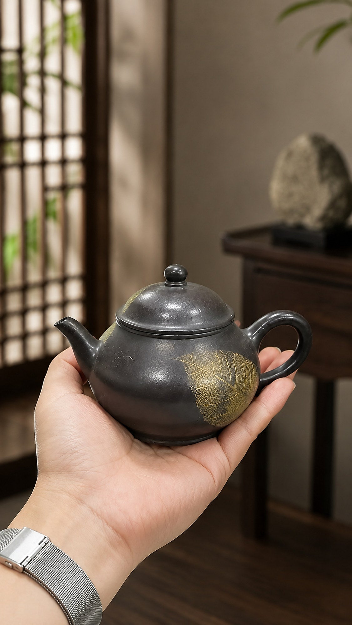 Product view 2 of 110ml Pan Hu zisha teapot in Reduction-Fired Zhuni Clay, No. 048