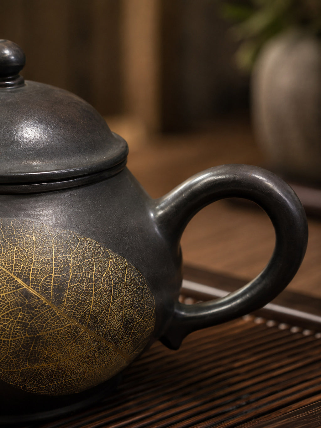 Product view 8 of 110ml Pan Hu zisha teapot in Reduction-Fired Zhuni Clay, No. 048