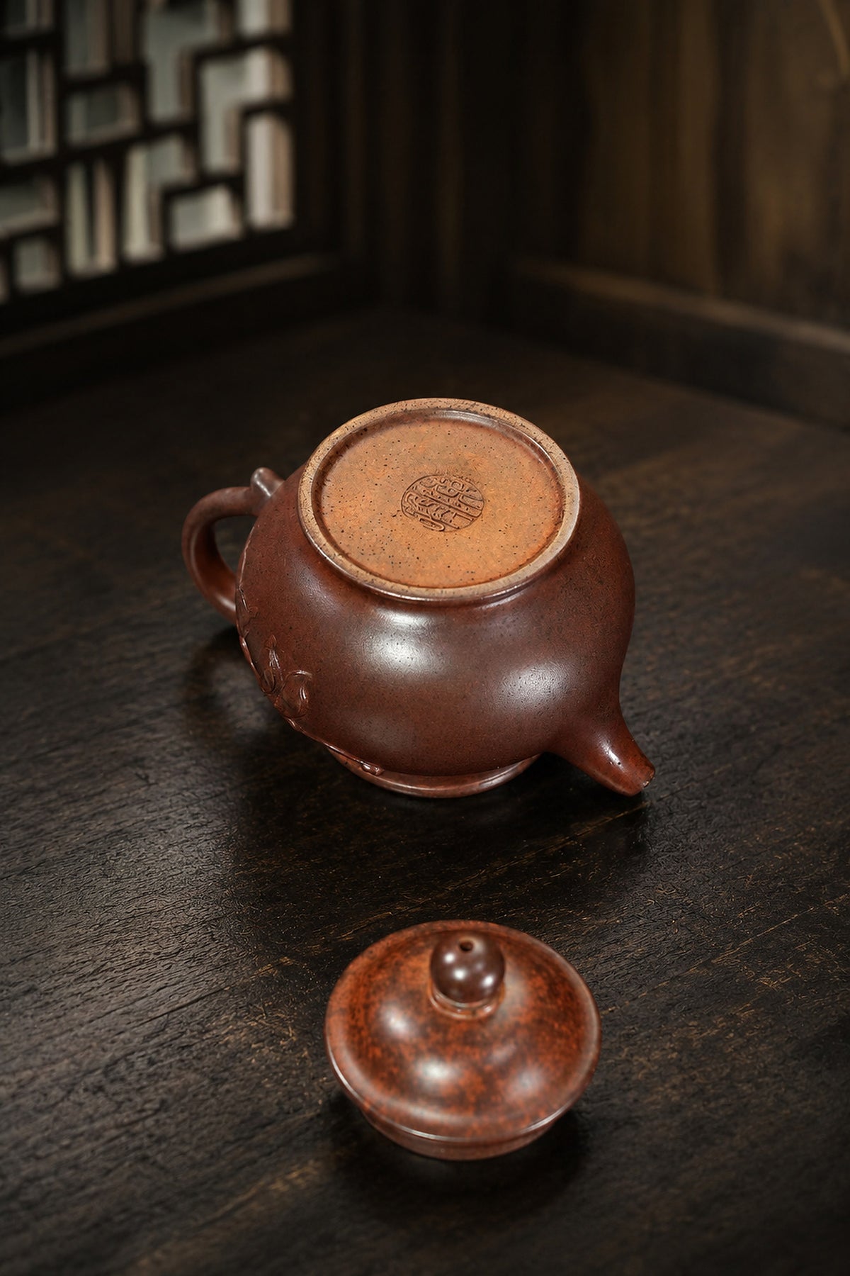 Product view 6 of 130ml Pan Hu zisha teapot in Zini Clay, No. 355