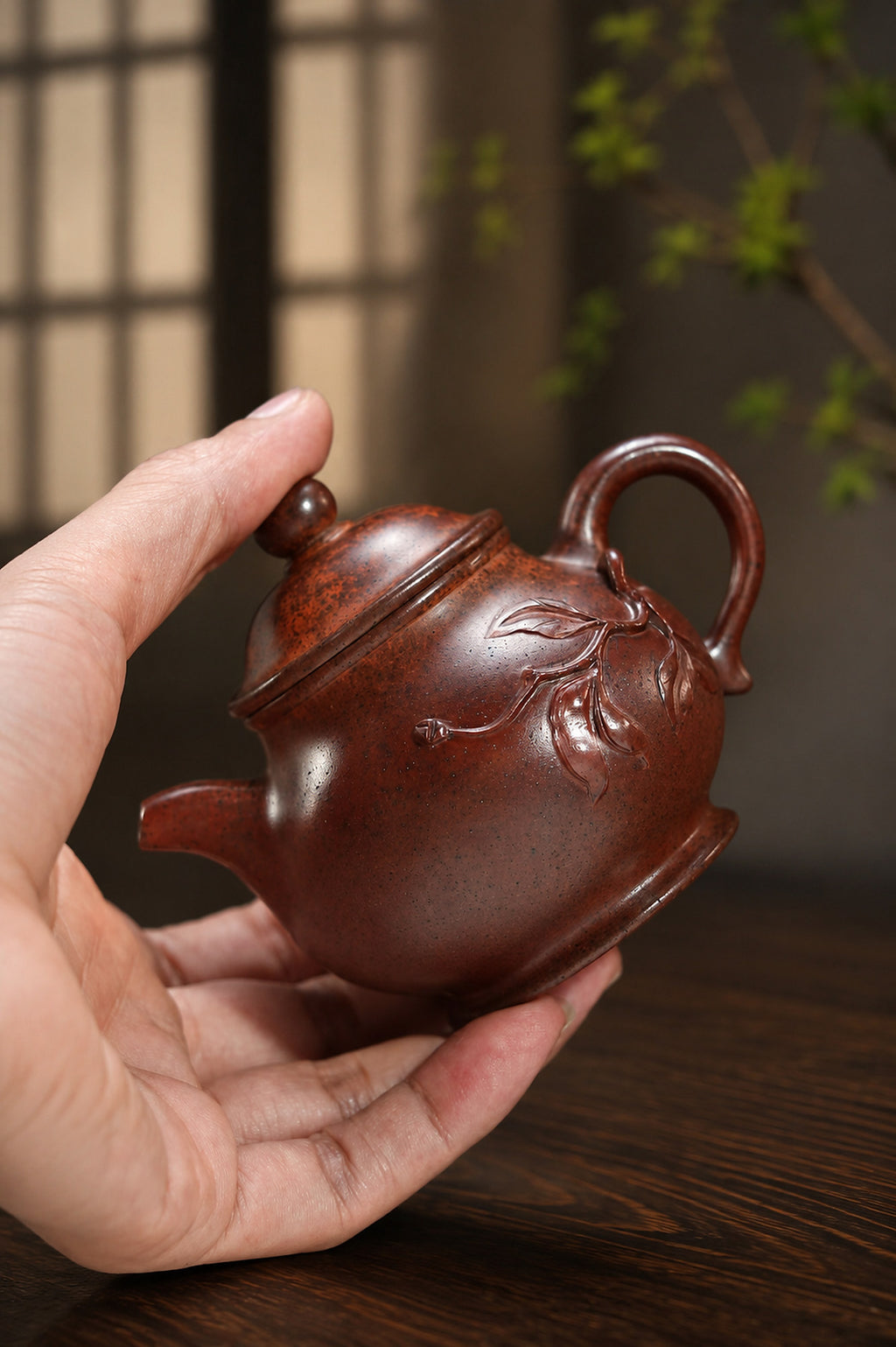 Product view 7 of 130ml Pan Hu zisha teapot in Zini Clay, No. 355