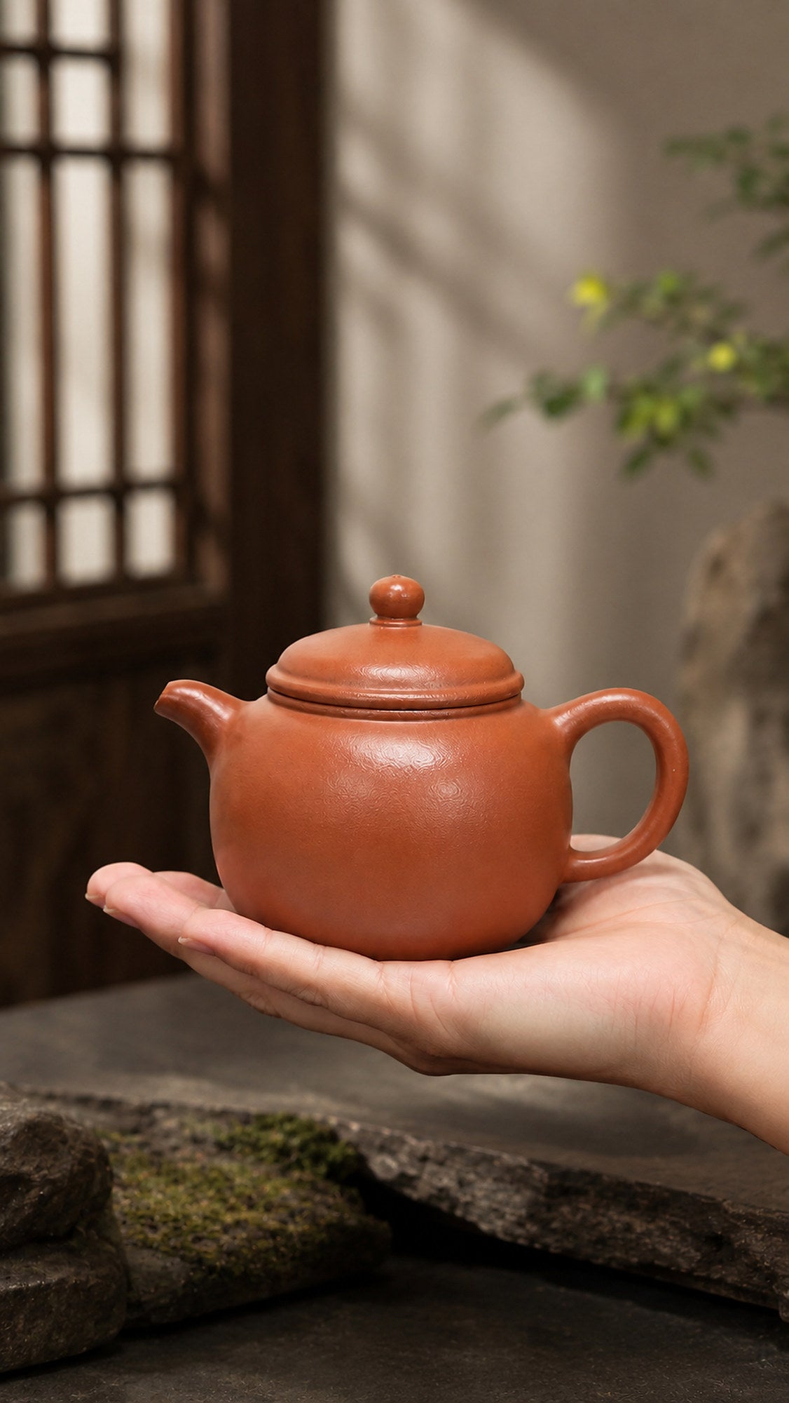 Product view 2 of 140ml Paozun zisha teapot in Red Jiangponi Clay, No. 055