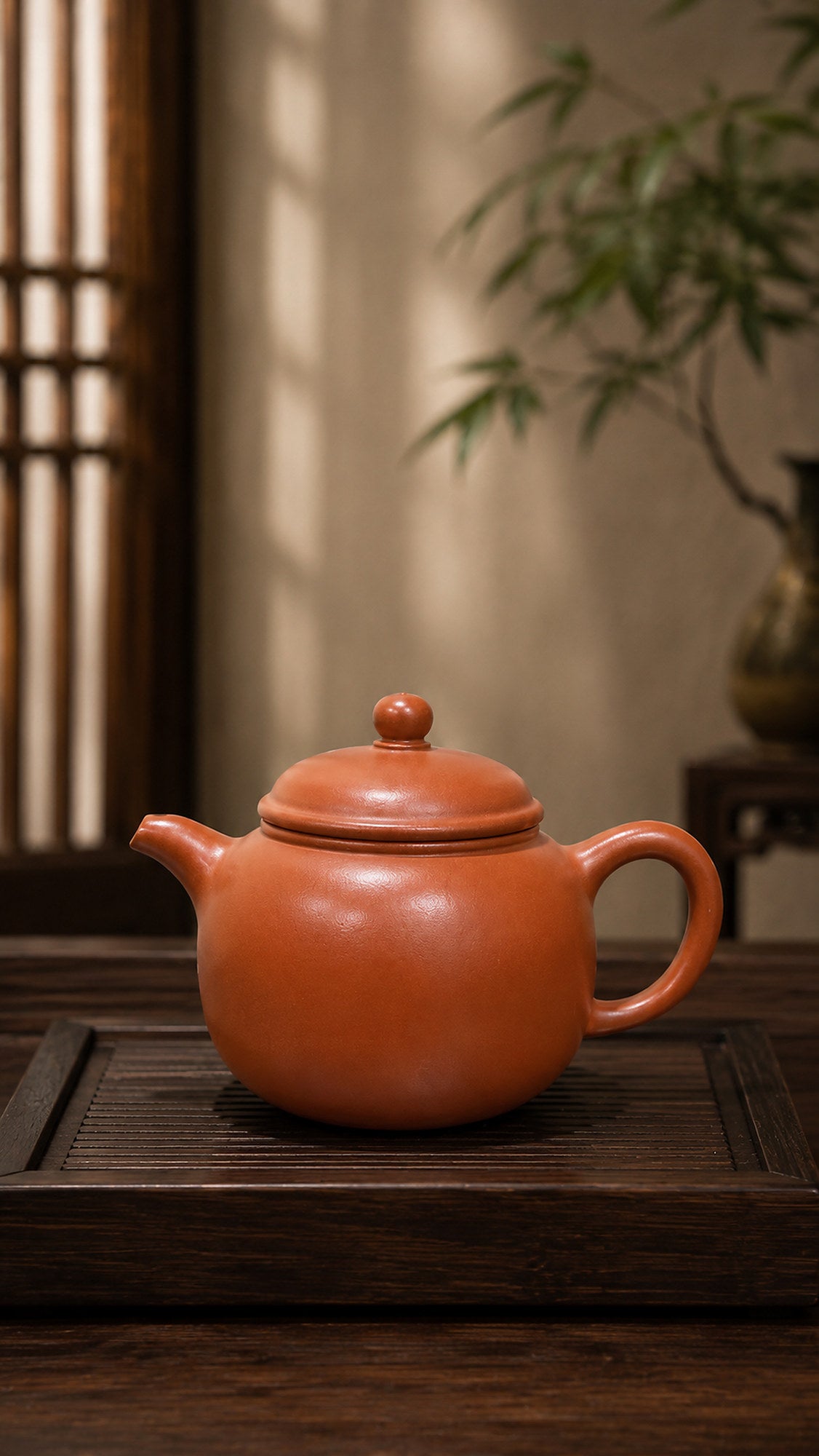 Product view 7 of 140ml Paozun zisha teapot in Red Jiangponi Clay, No. 055