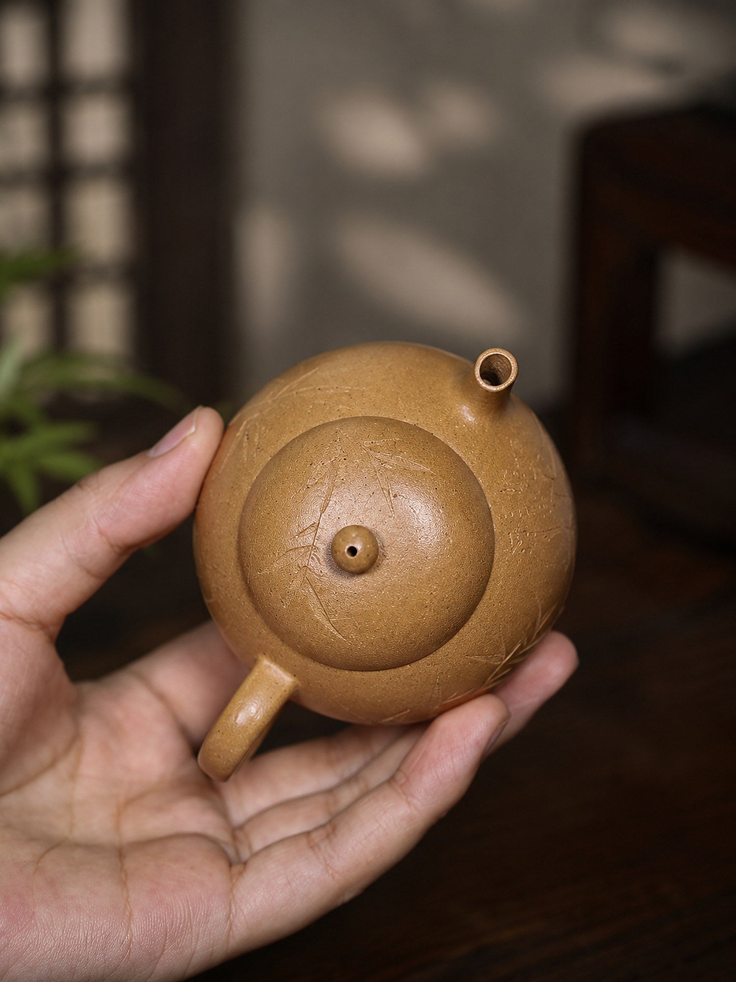 Product view 5 of 120ml Pear-Shaped zisha teapot in Aged Duanni Clay, No. 418