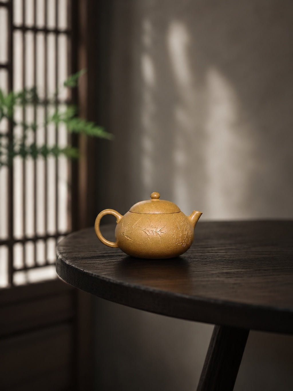 Product view 6 of 120ml Pear-Shaped zisha teapot in Aged Duanni Clay, No. 418