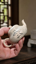 Product view 1 of 100ml Pear-Shaped zisha teapot in Baiyu Duanni Clay, No. 326