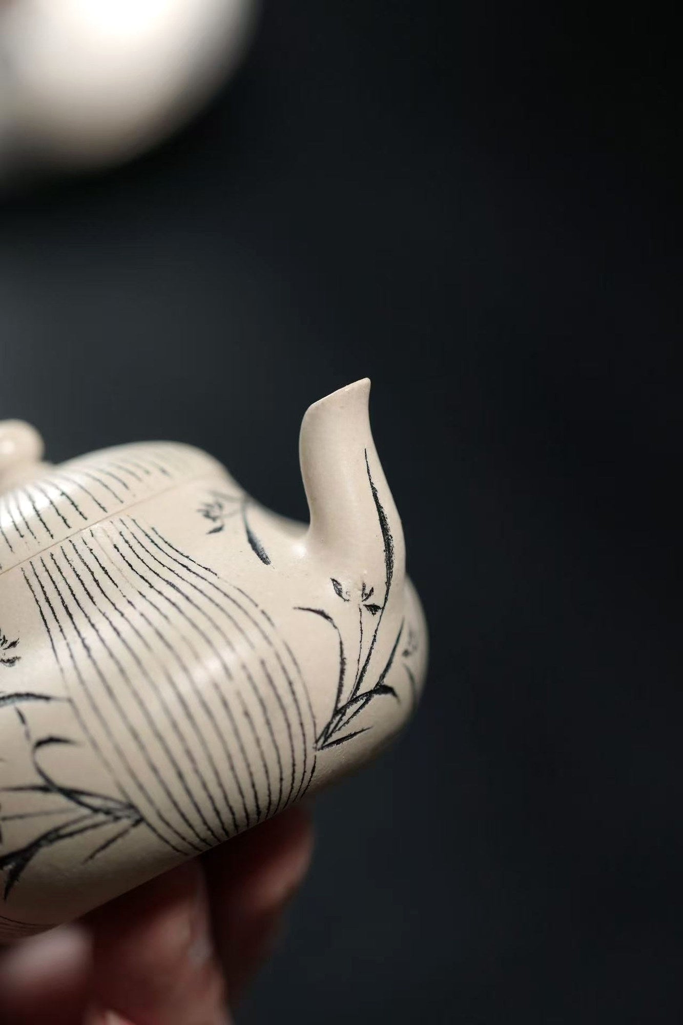 Product view 5 of 100ml Pear-Shaped zisha teapot in Baiyu Duanni Clay, No. 326
