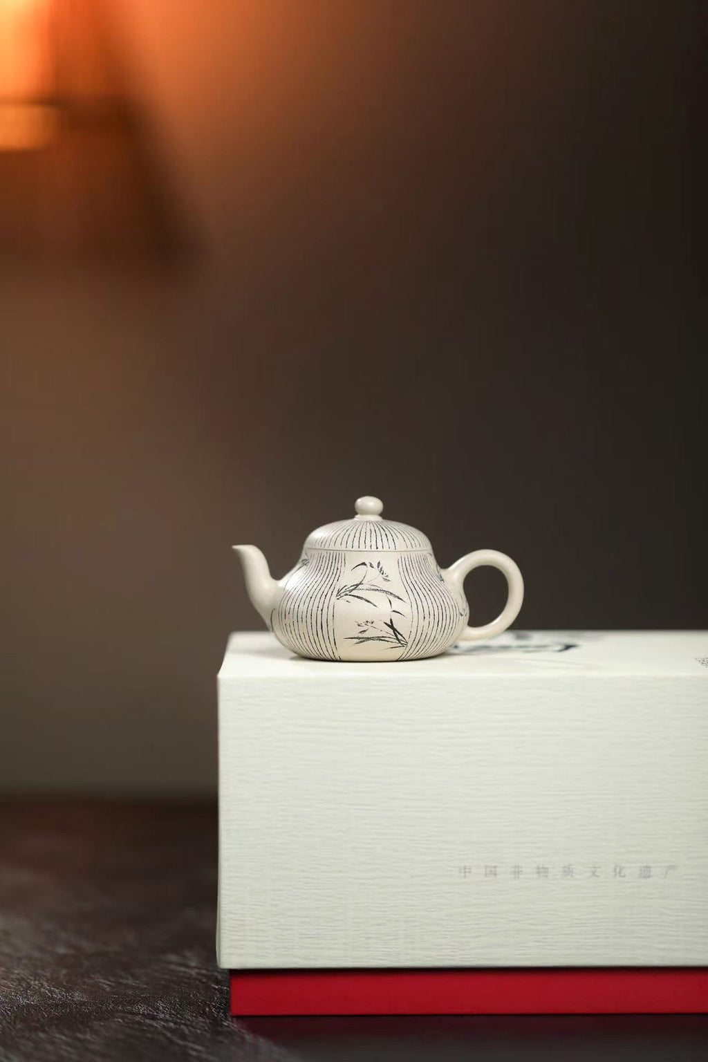 Product view 6 of 100ml Pear-Shaped zisha teapot in Baiyu Duanni Clay, No. 326