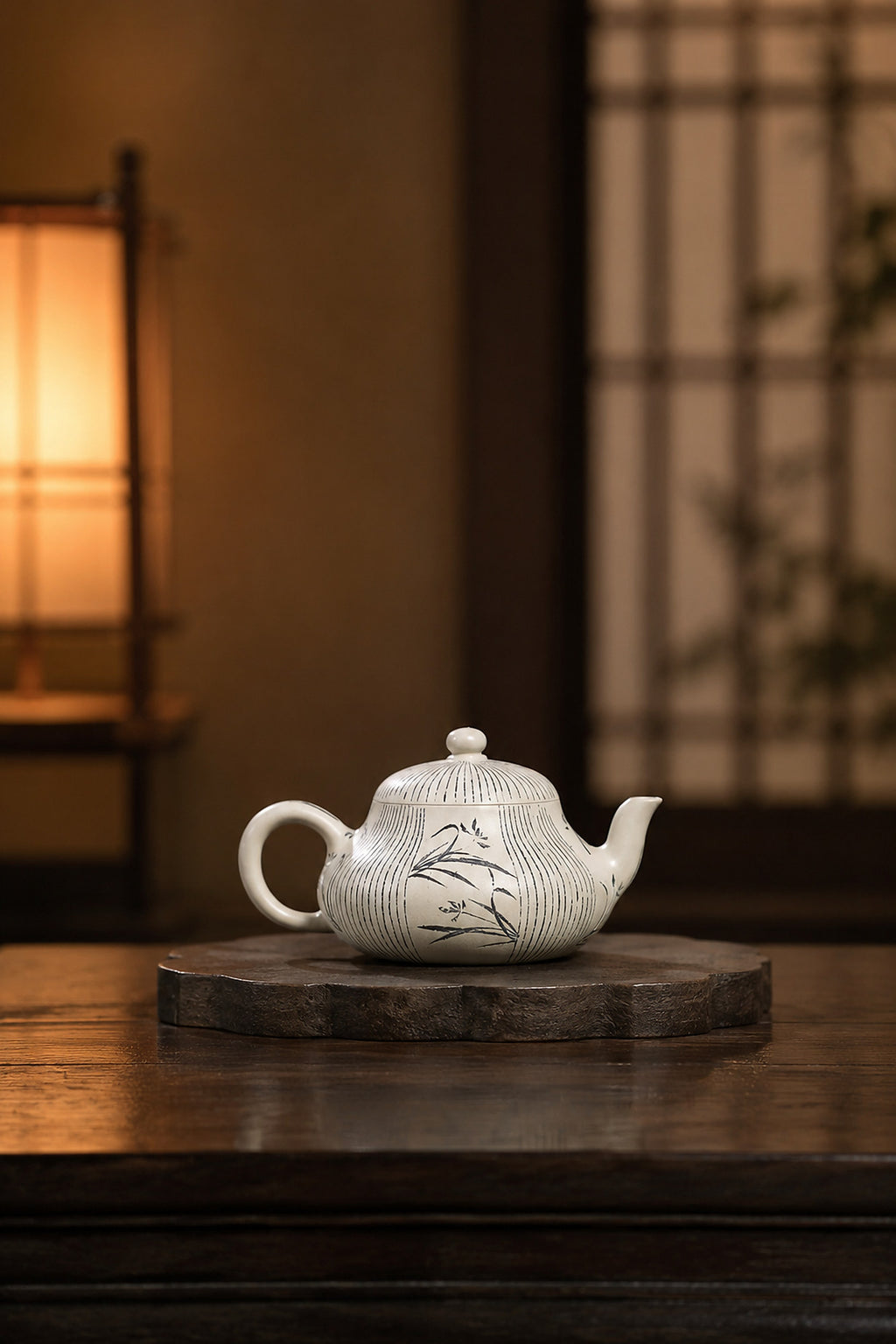 Product view 7 of 100ml Pear-Shaped zisha teapot in Baiyu Duanni Clay, No. 326