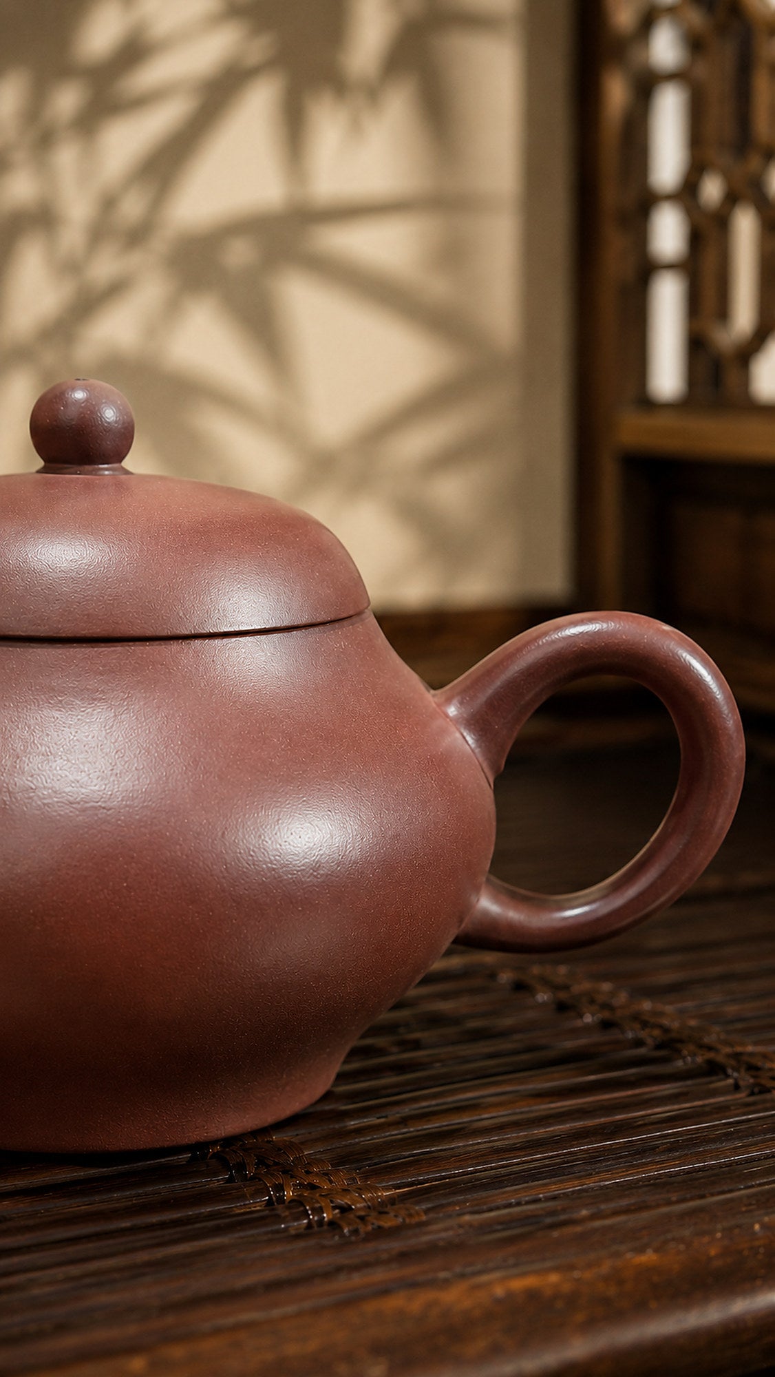 Product view 5 of 100ml Pear-Shaped zisha teapot in Longxuesha Clay, No. 060