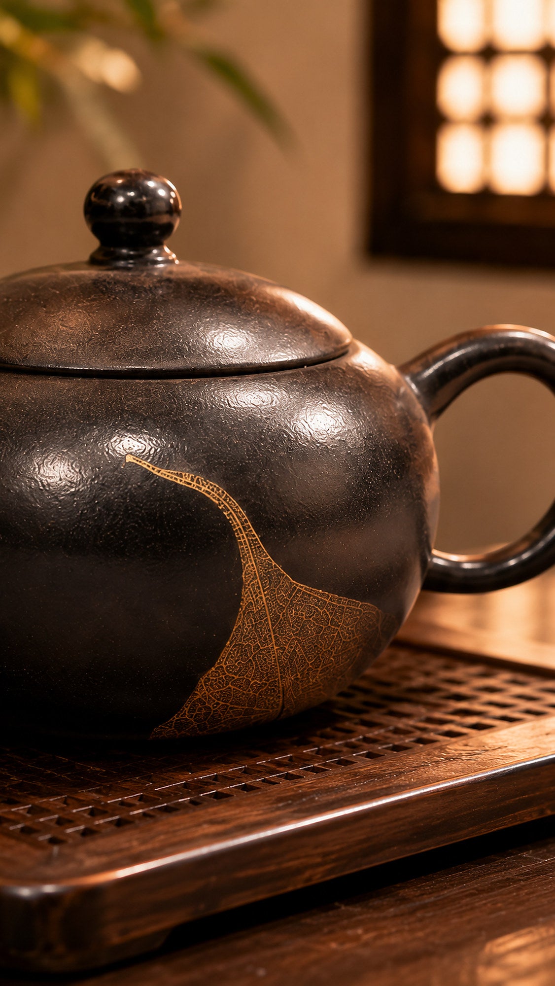 Product view 3 of 90ml Pear-Shaped zisha teapot in Reduction-Fired Zhuni Clay, No. 047