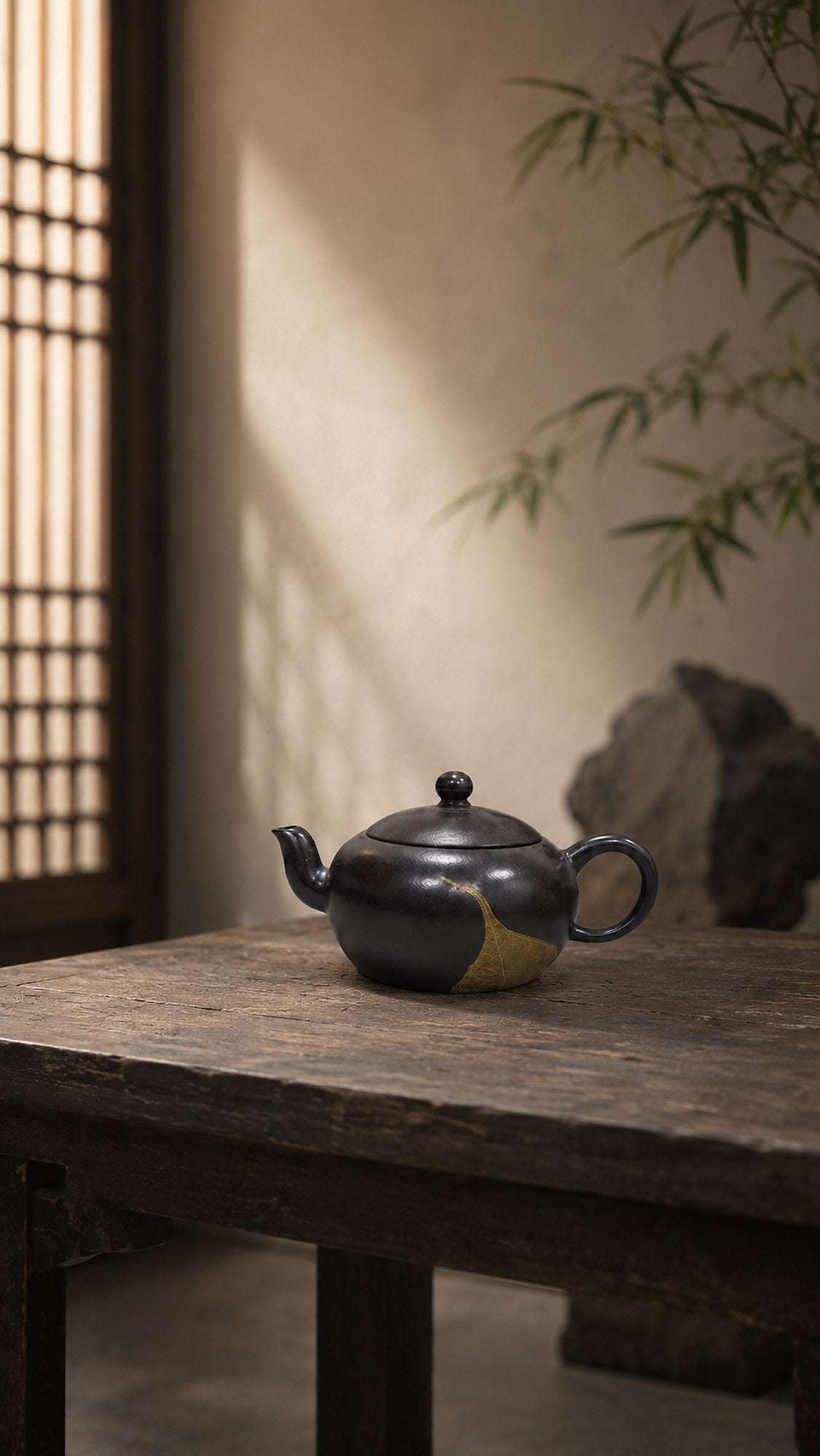 Product view 4 of 90ml Pear-Shaped zisha teapot in Reduction-Fired Zhuni Clay, No. 047