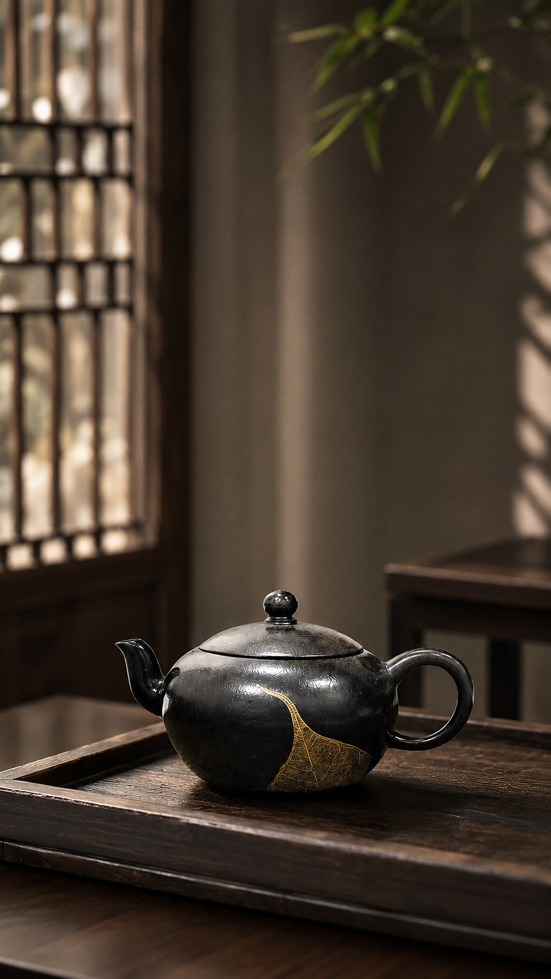 Product view 6 of 90ml Pear-Shaped zisha teapot in Reduction-Fired Zhuni Clay, No. 047
