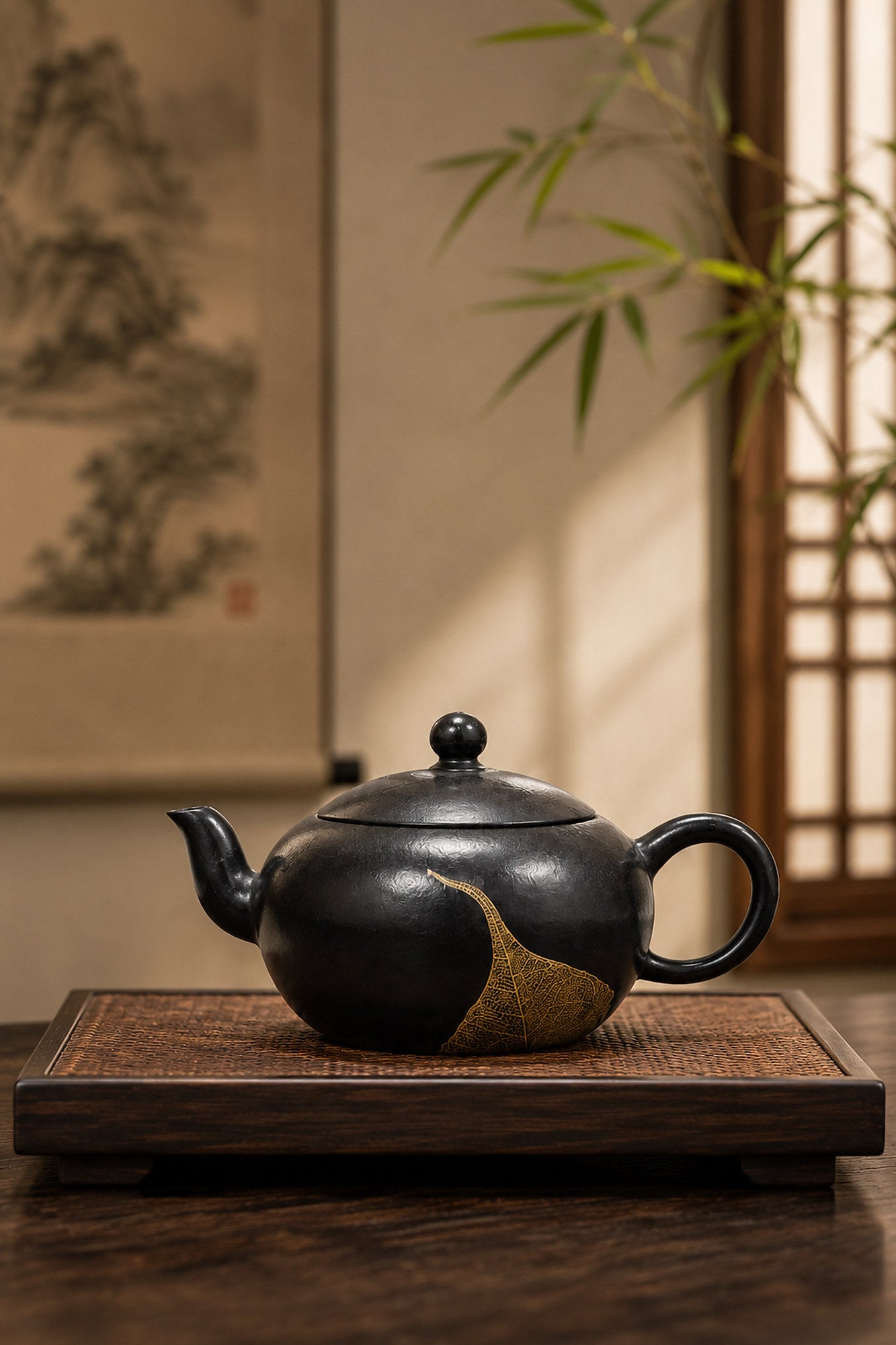 Product view 7 of 90ml Pear-Shaped zisha teapot in Reduction-Fired Zhuni Clay, No. 047