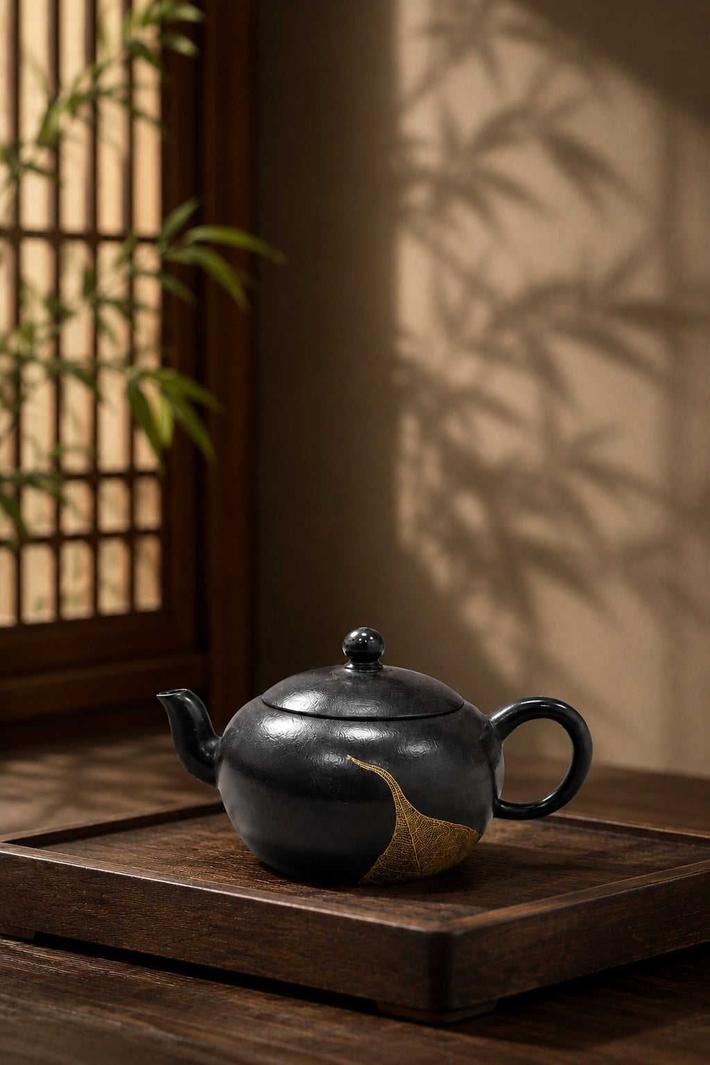 Product view 9 of 90ml Pear-Shaped zisha teapot in Reduction-Fired Zhuni Clay, No. 047