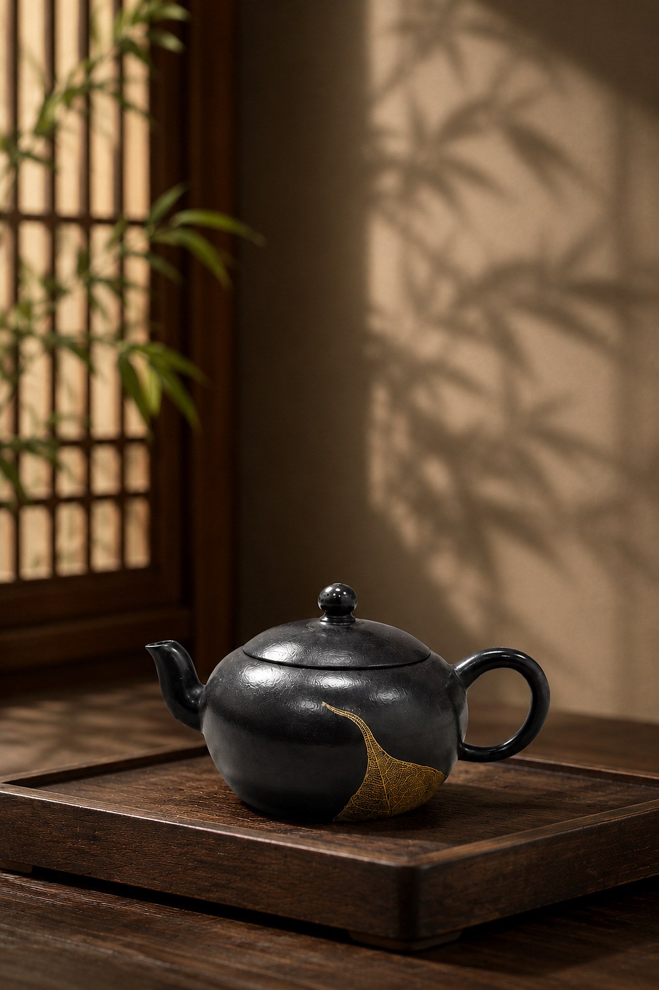 Product view 9 of 90ml Pear-Shaped zisha teapot in Reduction-Fired Zhuni Clay, No. 047