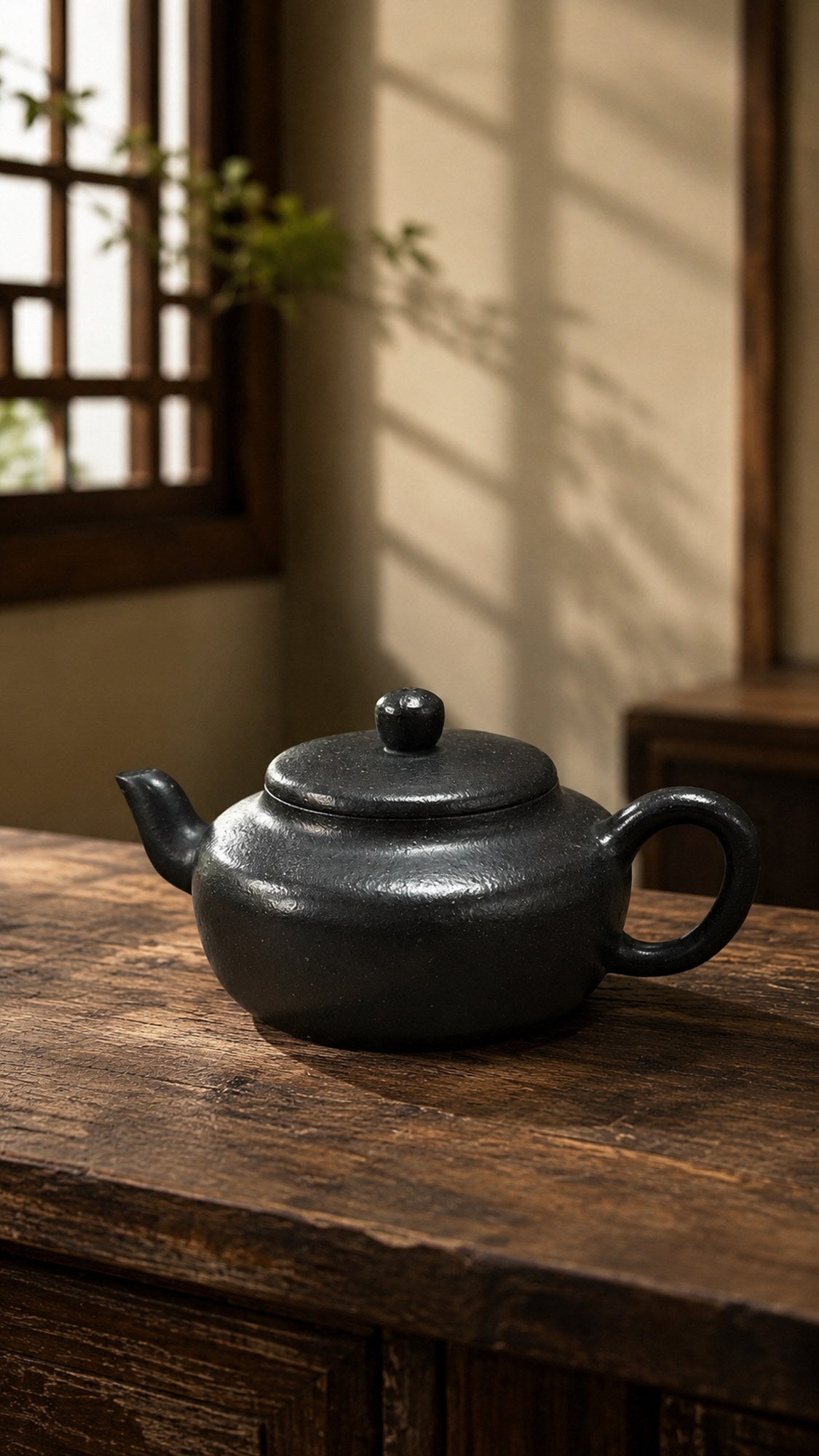 Product view 4 of 100ml Pear-Shaped zisha teapot in Reduction-Fired Zhuni Clay, No. 208