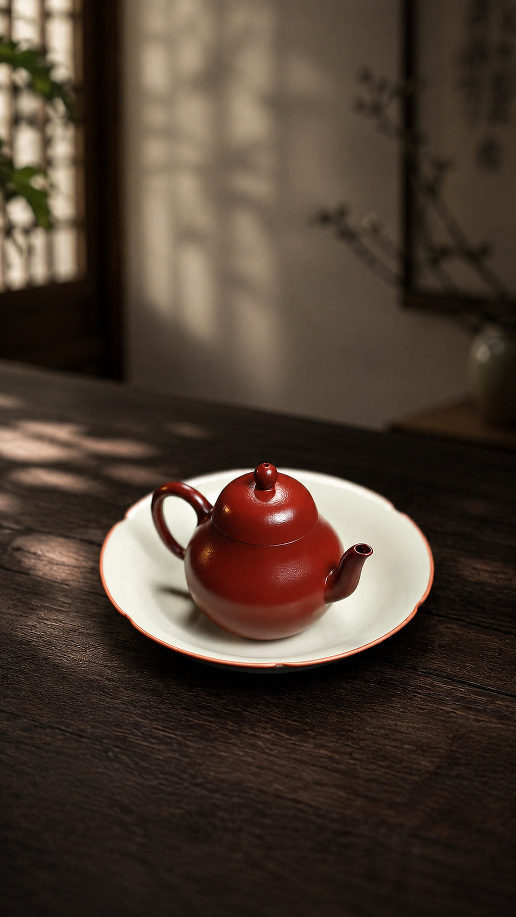Product view 1 of 120ml Pear-Shaped zisha teapot in Zhuni Clay, No. 319