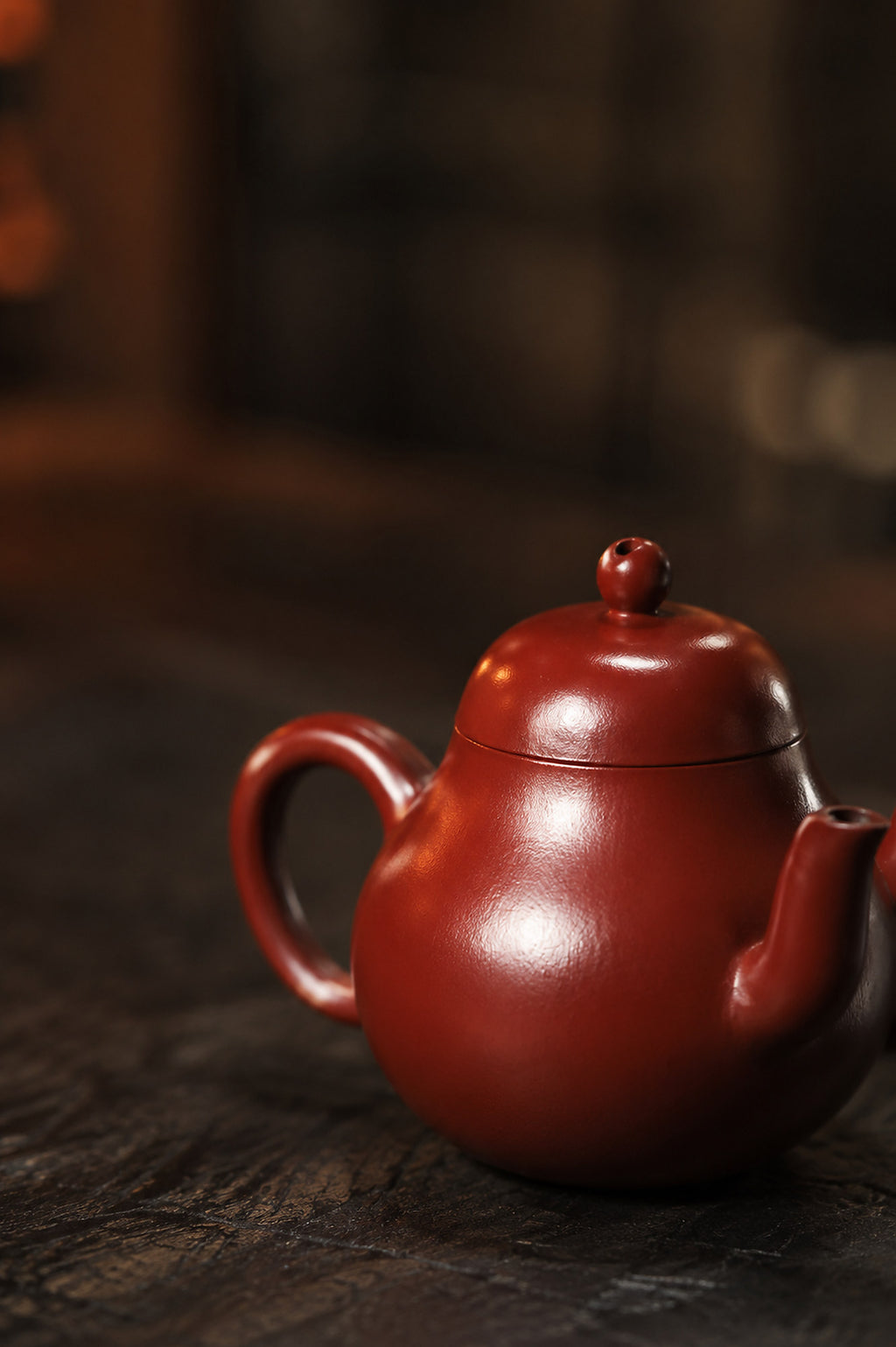 Product view 5 of 120ml Pear-Shaped zisha teapot in Zhuni Clay, No. 319