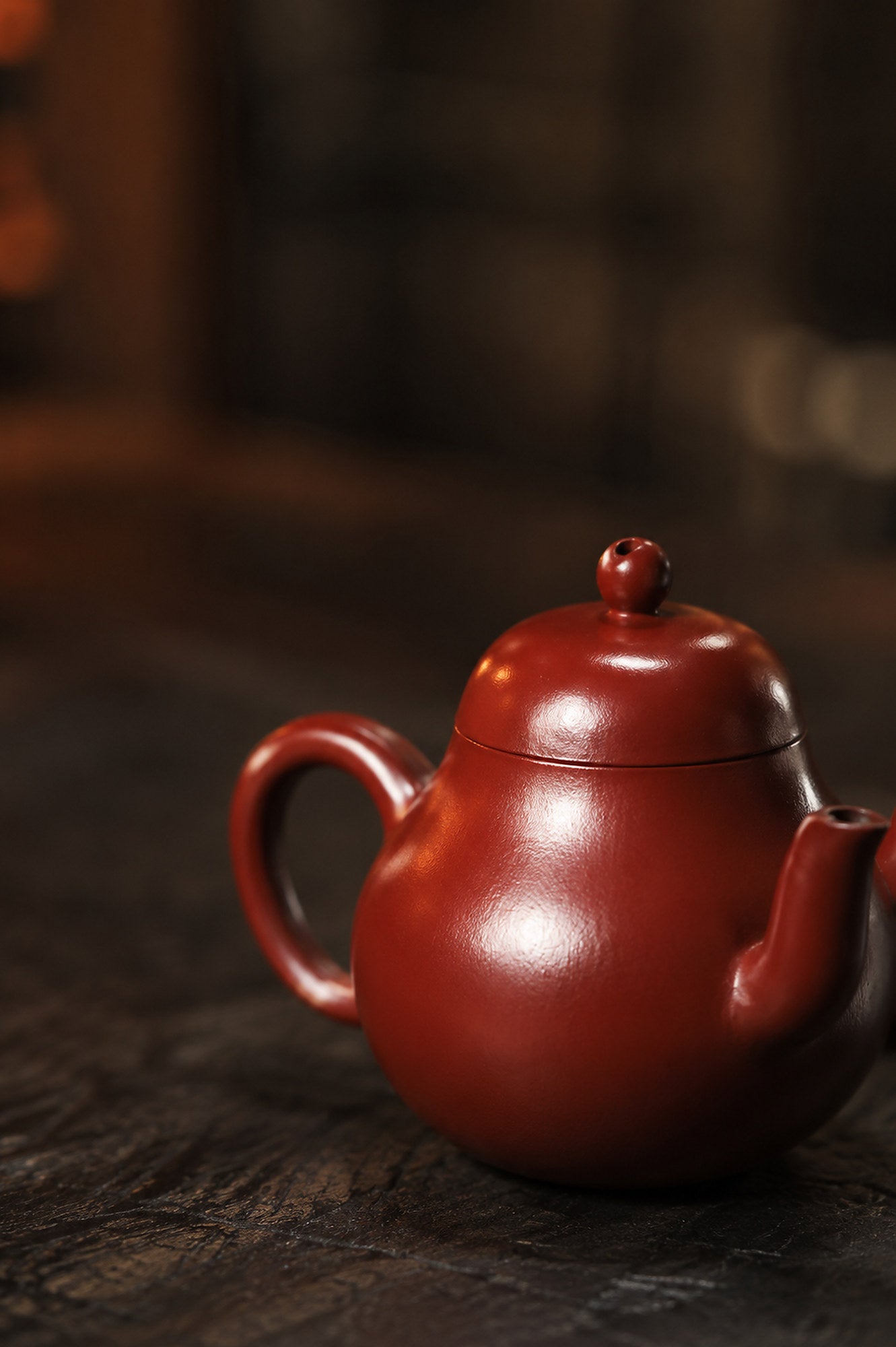 Product view 5 of 120ml Pear-Shaped zisha teapot in Zhuni Clay, No. 319