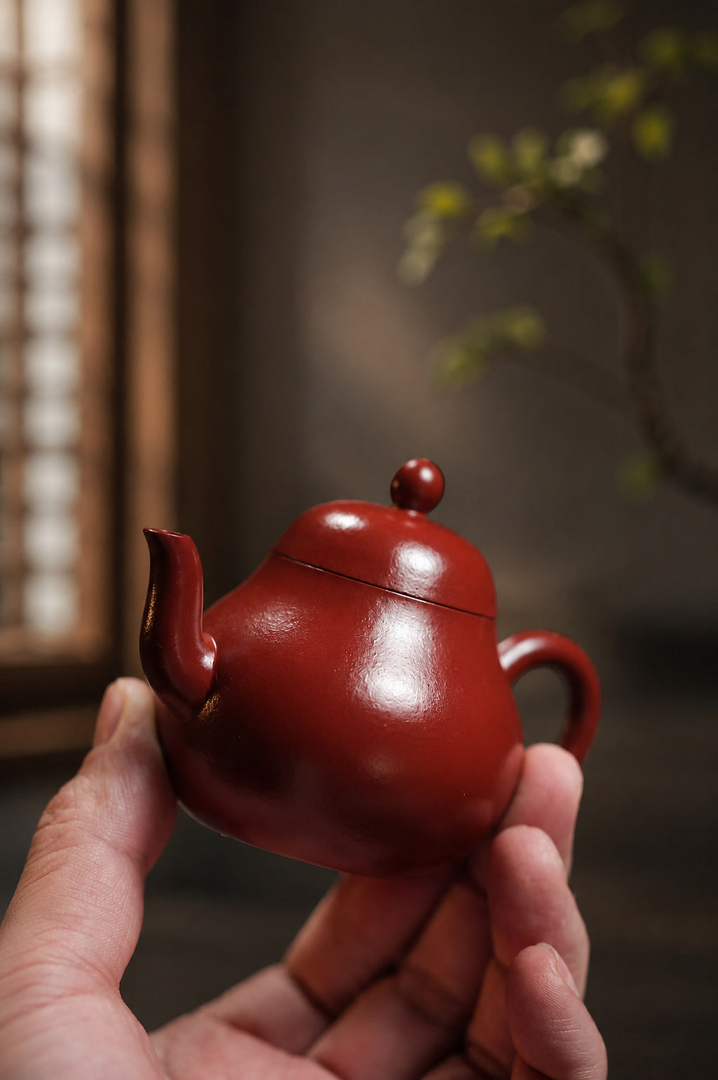 Product view 7 of 120ml Pear-Shaped zisha teapot in Zhuni Clay, No. 319