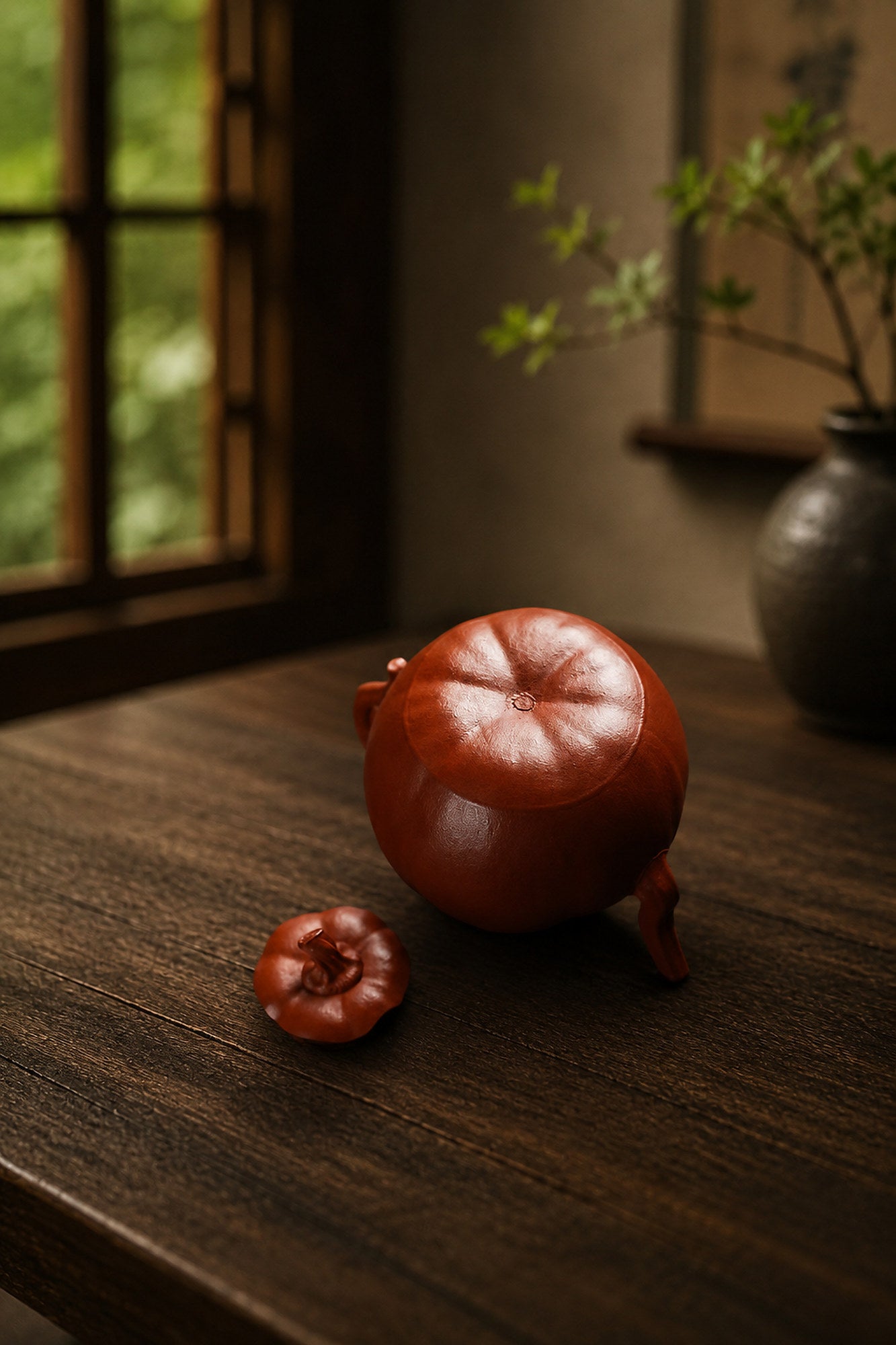 Product view 7 of 180ml Pumpkin Form zisha teapot in Zhuni Clay, No. 234
