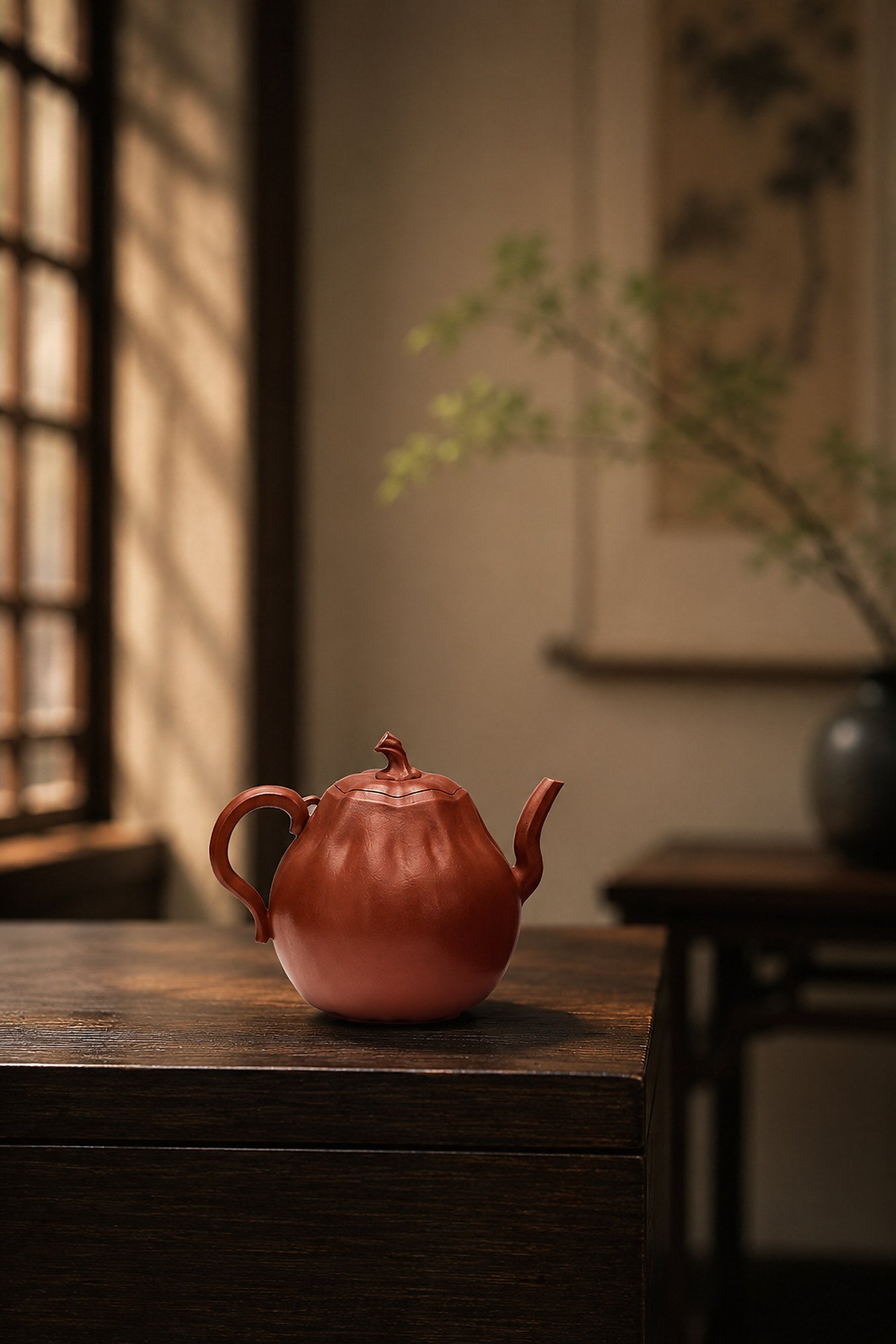 Product view 8 of 180ml Pumpkin Form zisha teapot in Zhuni Clay, No. 234