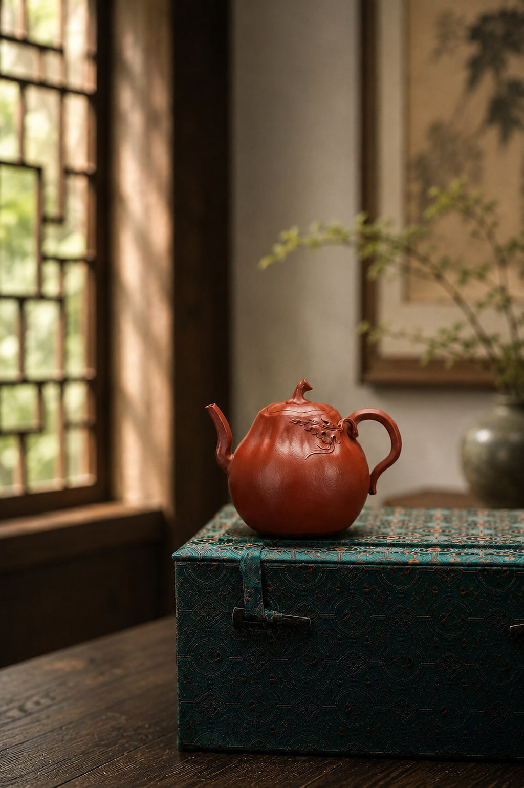 Product view 9 of 180ml Pumpkin Form zisha teapot in Zhuni Clay, No. 234