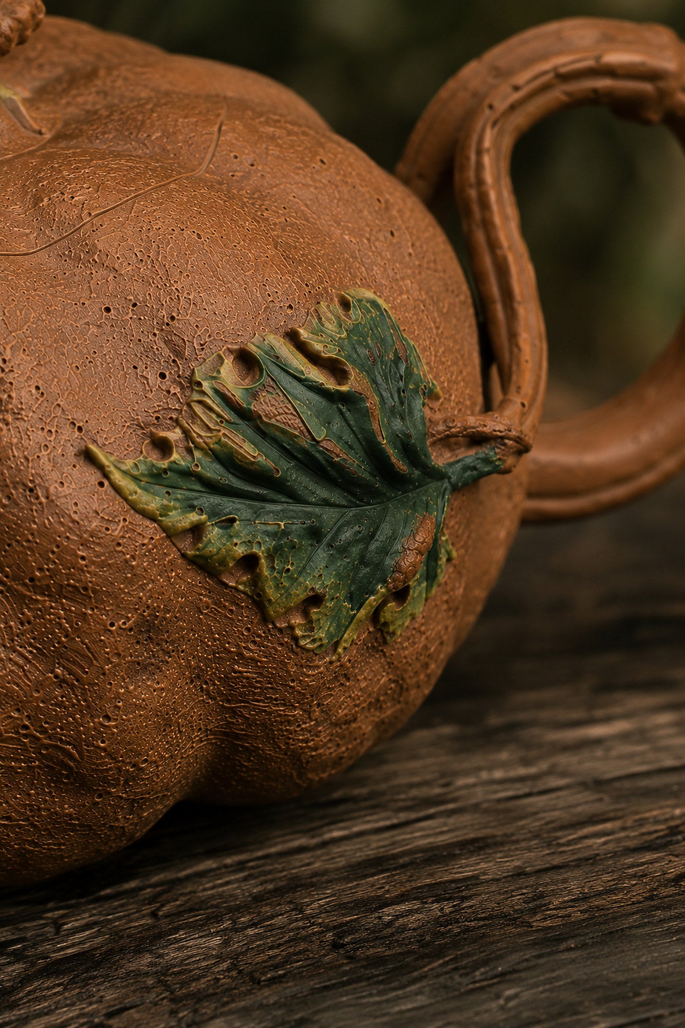 Product view 3 of 150ml Pumpkin Sculptural Form zisha teapot in Golden Duanni Clay, No. 002