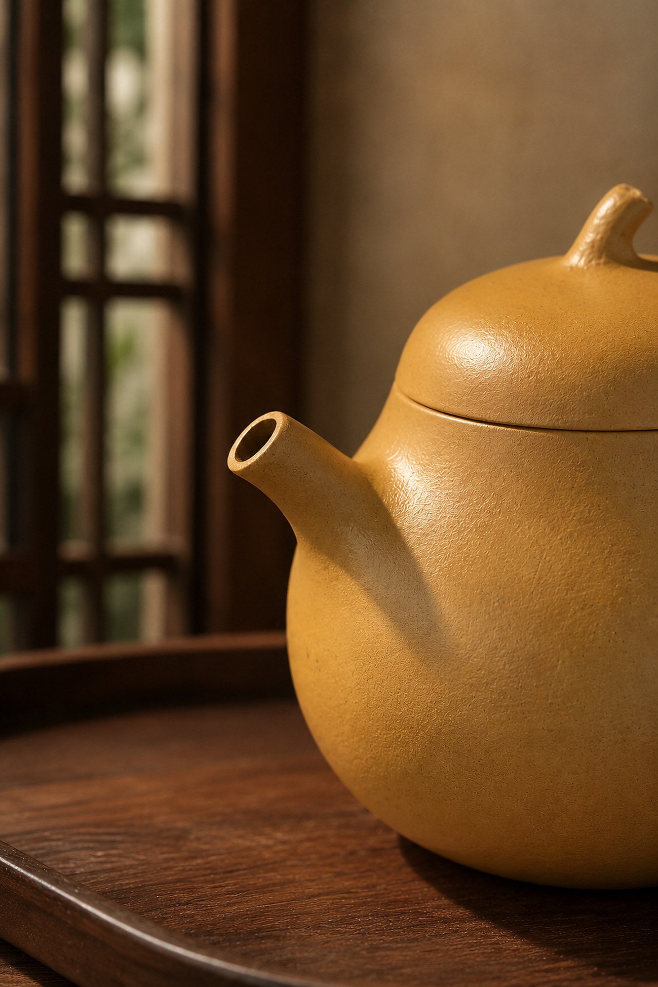 Product view 5 of 100ml Qie Gua zisha teapot in Golden Duanni Clay, No. 027