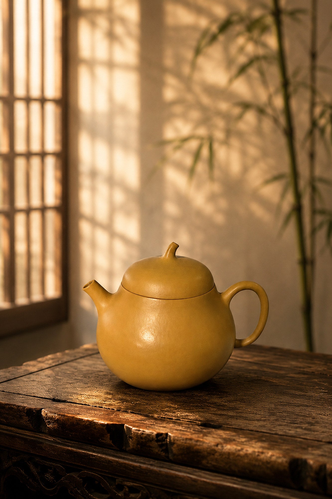 Product view 1 of 80ml Qie Gua zisha teapot in Golden Zhuni Clay, No. 025