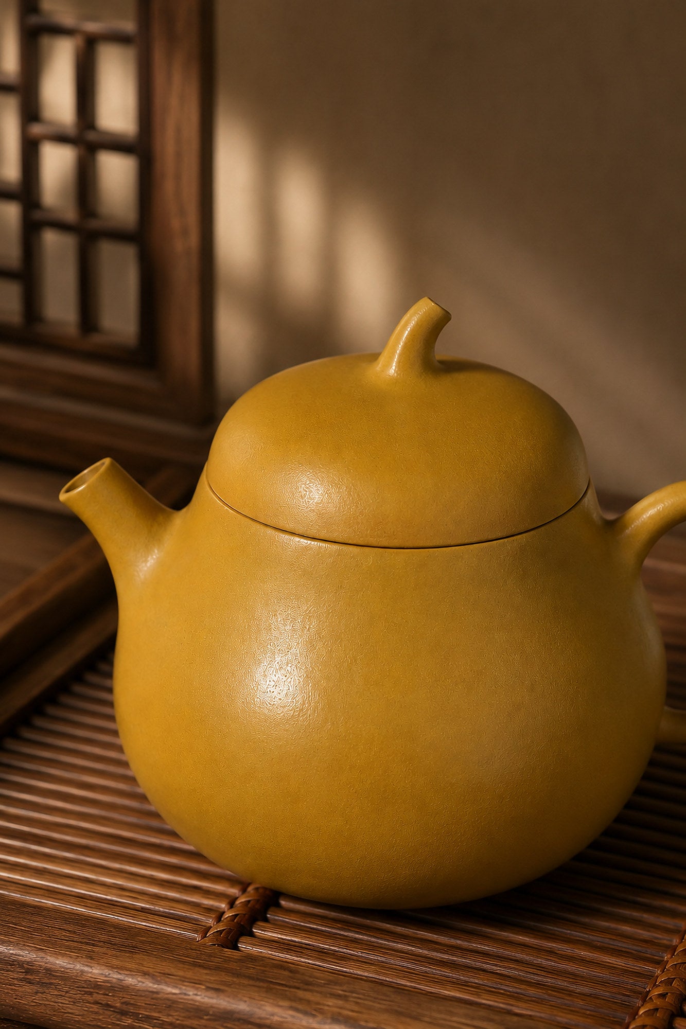Product view 3 of 80ml Qie Gua zisha teapot in Golden Zhuni Clay, No. 025