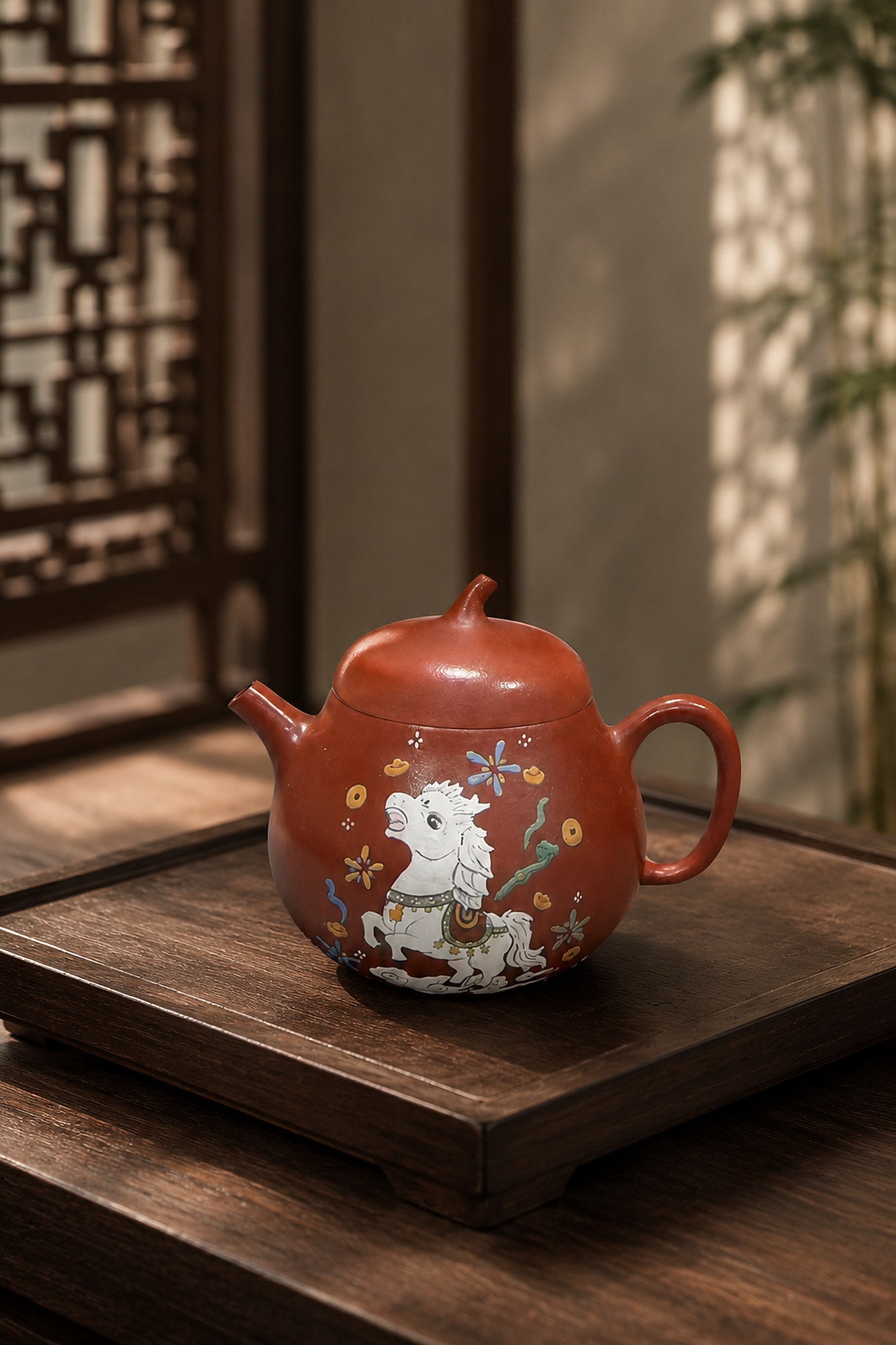 Product view 1 of 80ml Qie Gua zisha teapot in Zhuni Clay, No. 043