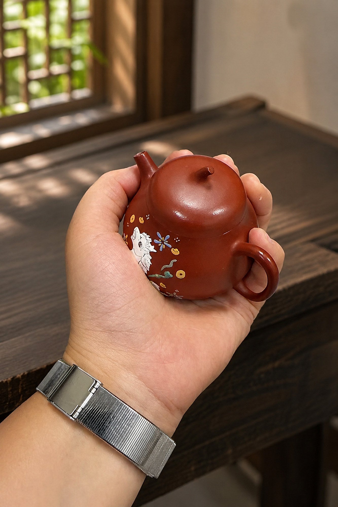 Product view 2 of 80ml Qie Gua zisha teapot in Zhuni Clay, No. 043