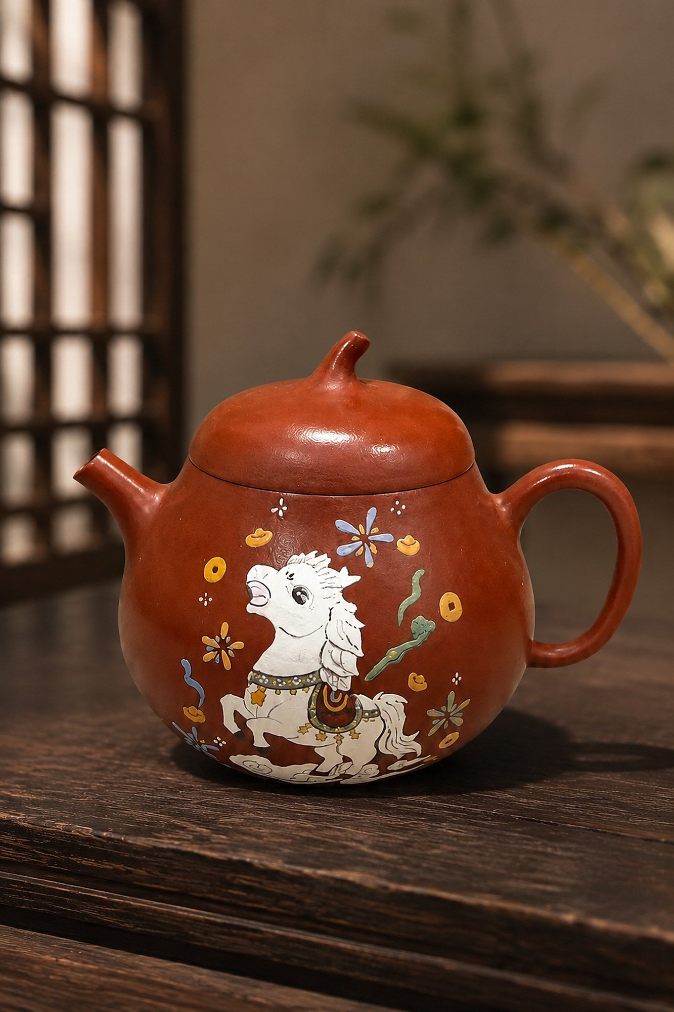 Product view 3 of 80ml Qie Gua zisha teapot in Zhuni Clay, No. 043