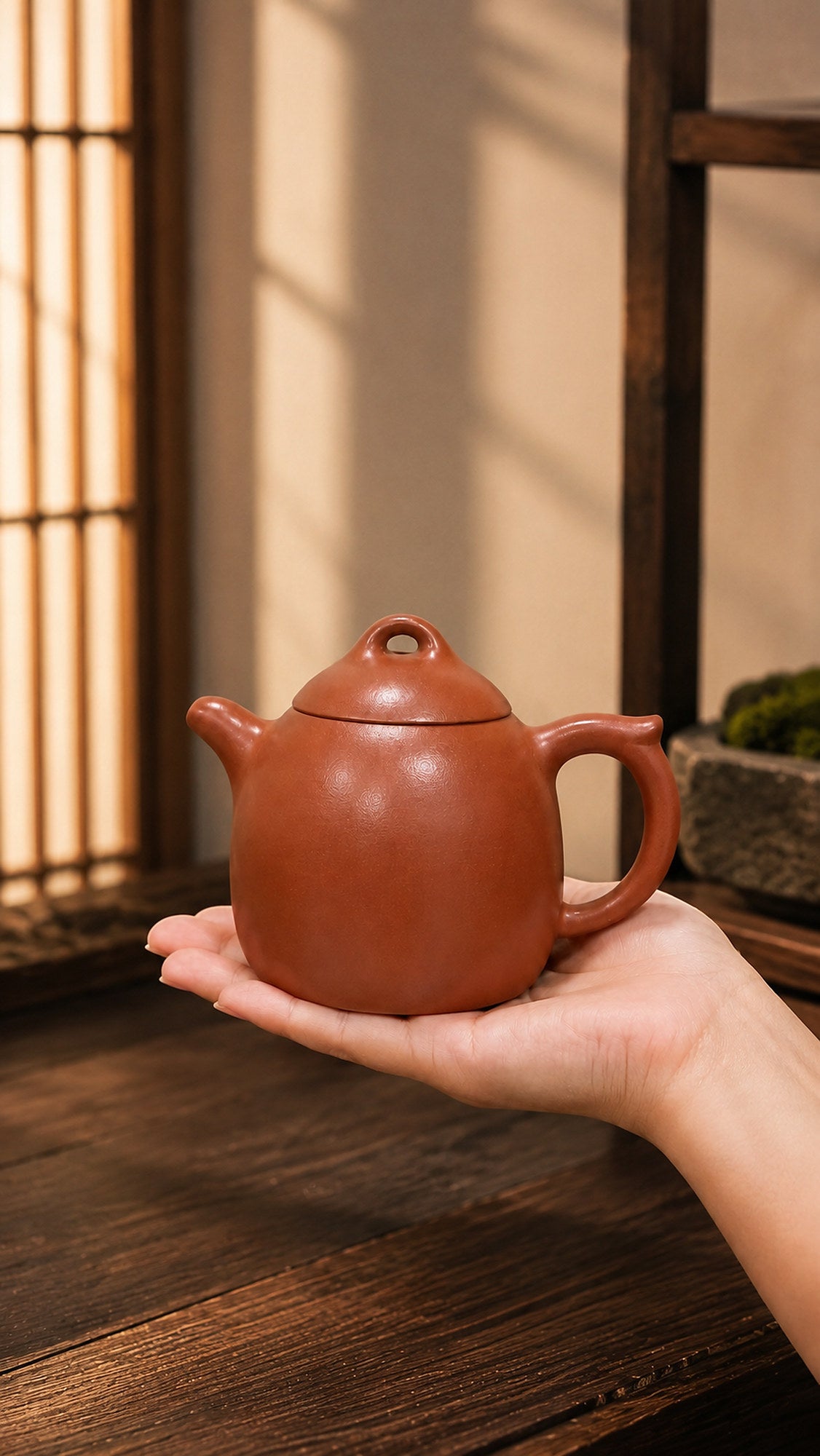 Product view 2 of 150ml Qinquan zisha teapot in Red Jiangponi Clay, No. 056
