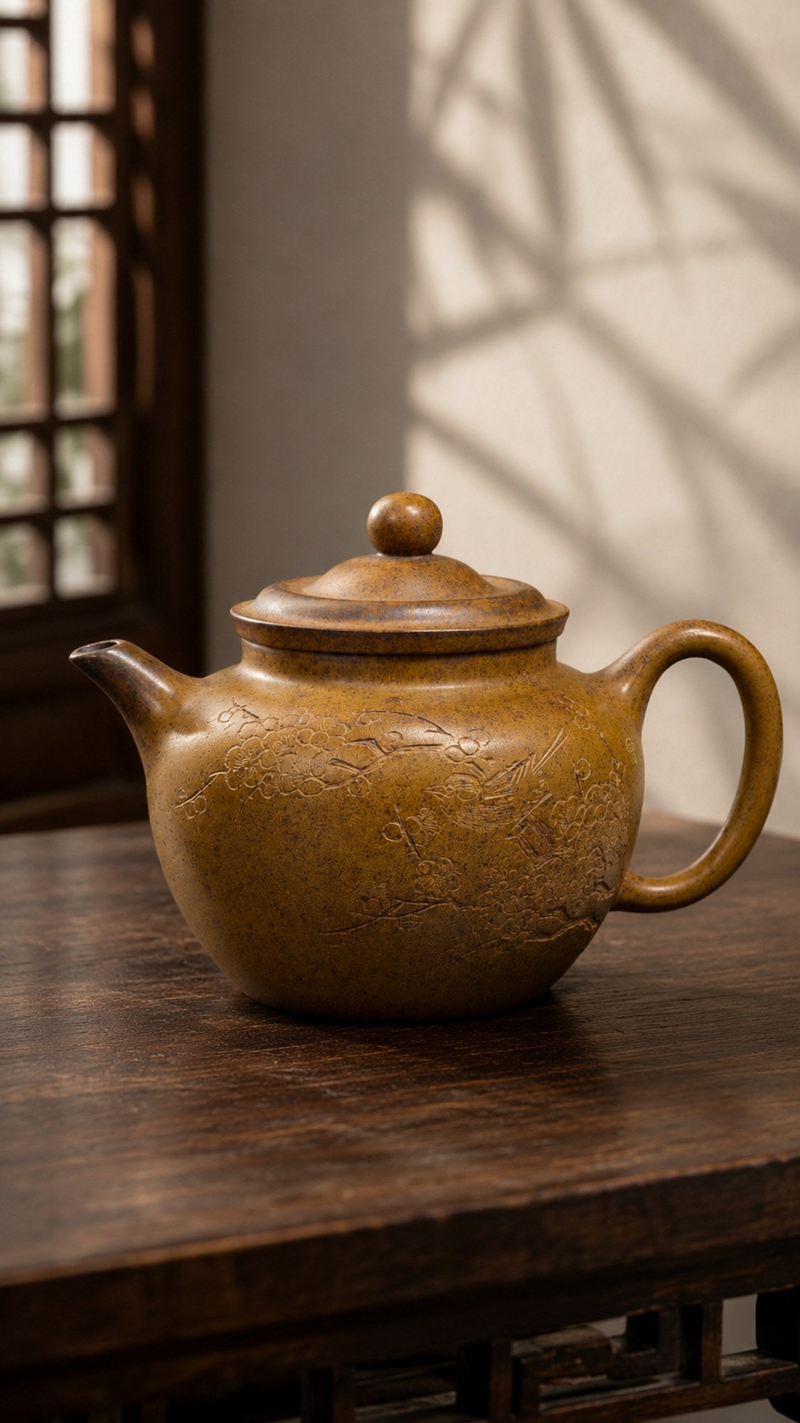 Product view 1 of 220ml Qiu Shui zisha teapot in Golden Duanni Clay, No. 185