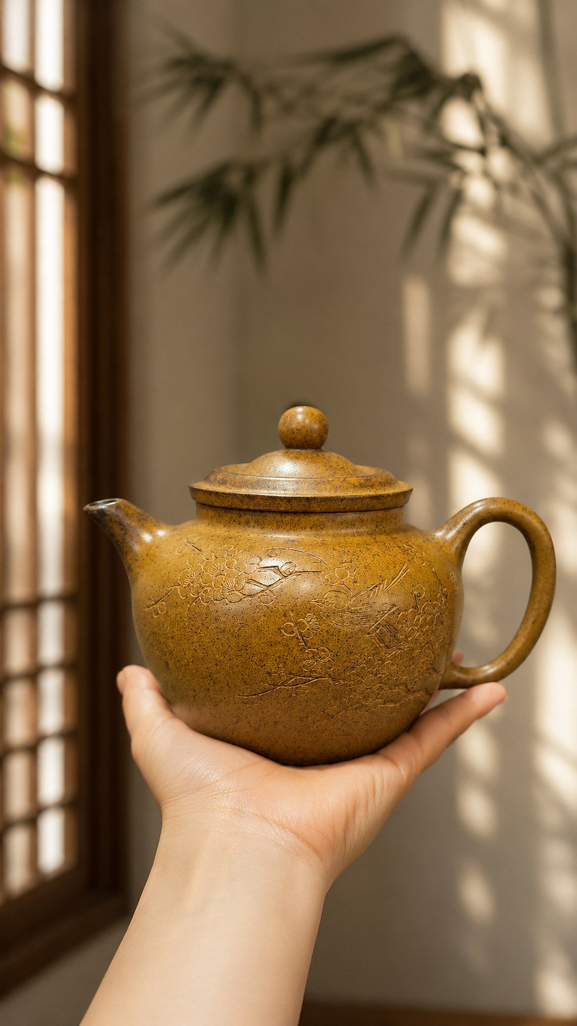 Product view 2 of 220ml Qiu Shui zisha teapot in Golden Duanni Clay, No. 185
