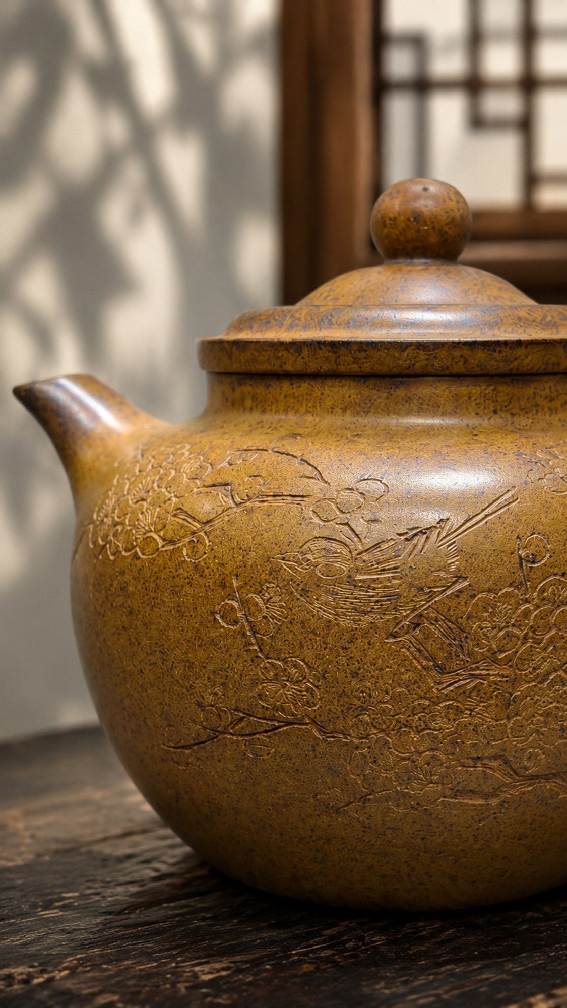 Product view 3 of 220ml Qiu Shui zisha teapot in Golden Duanni Clay, No. 185