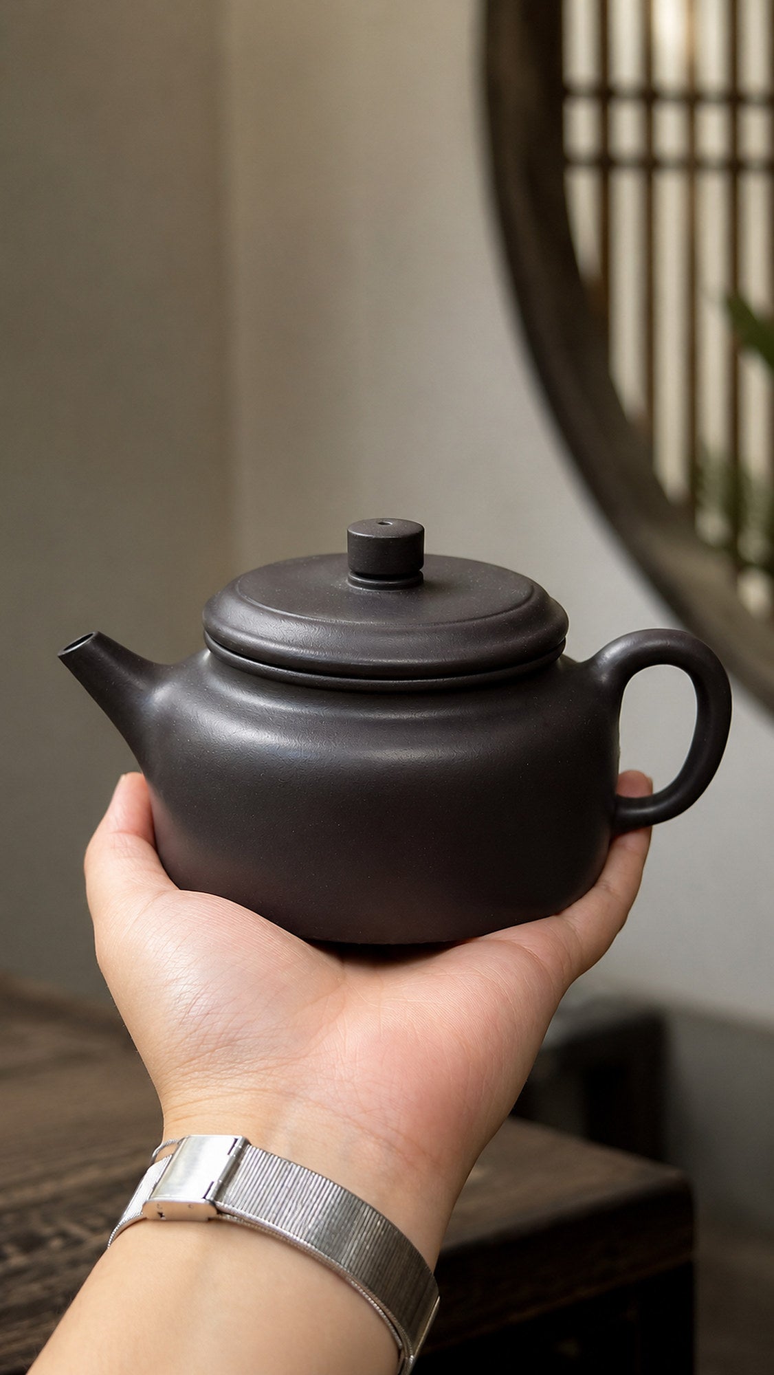 Product view 6 of 240ml Qiu Shui zisha teapot in Hei Duntou Clay, No. 138