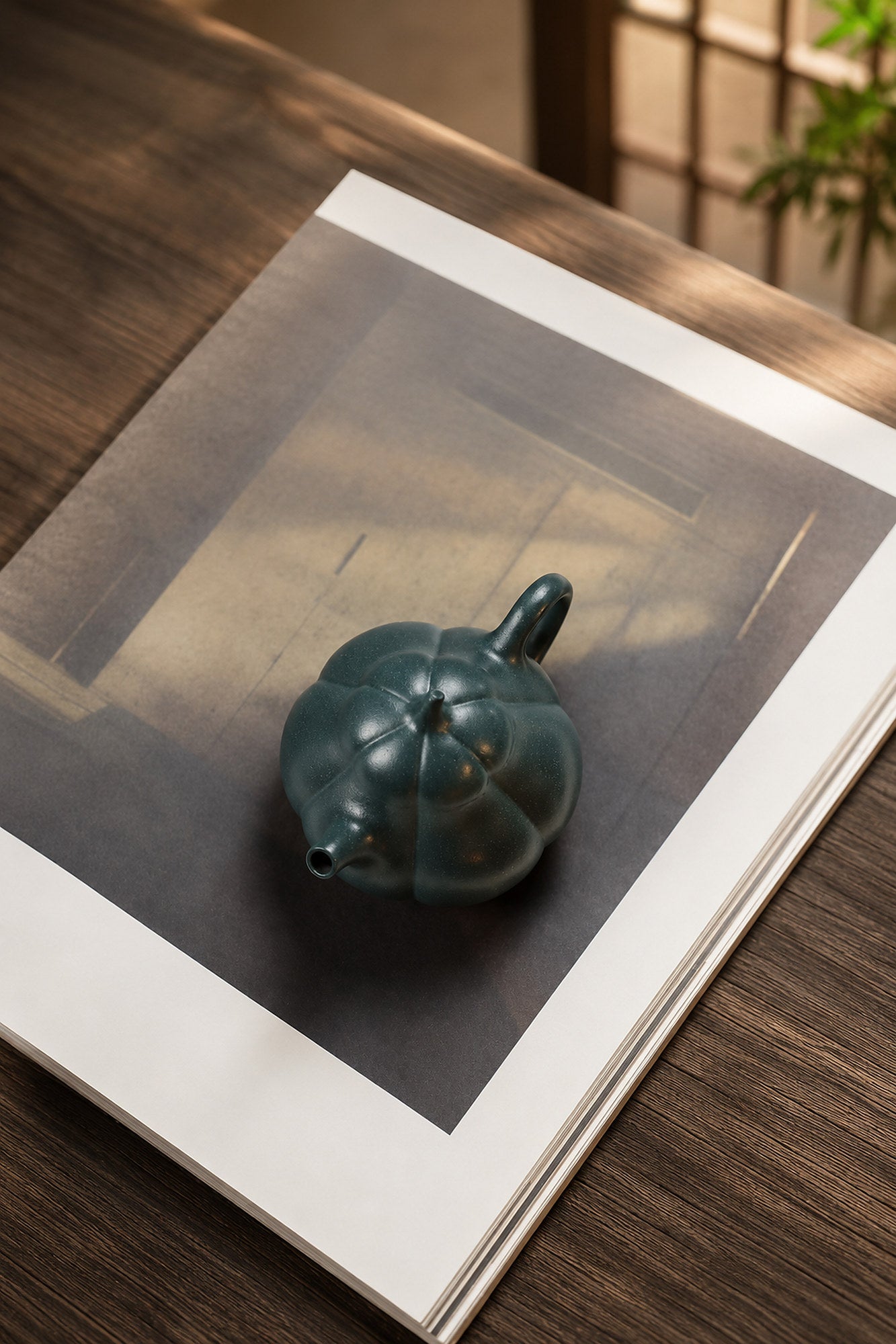 Product view 1 of 125ml Ribbed Form zisha teapot in Luni Clay, No. 307