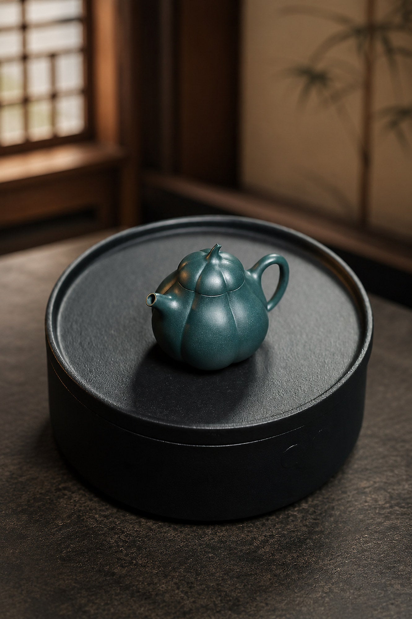 Product view 2 of 125ml Ribbed Form zisha teapot in Luni Clay, No. 307