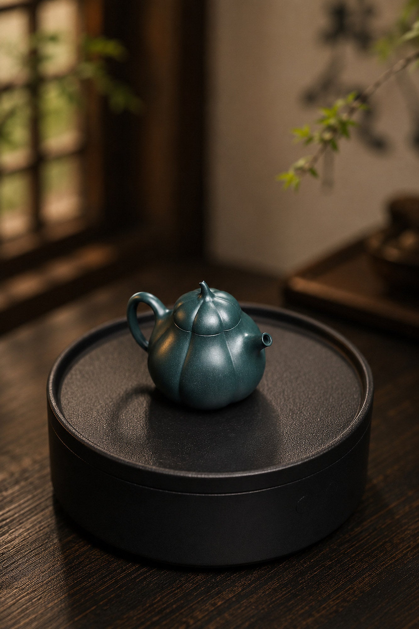 Product view 5 of 125ml Ribbed Form zisha teapot in Luni Clay, No. 307
