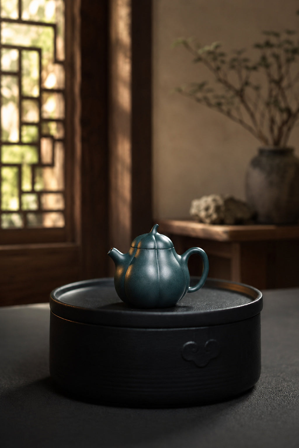 Product view 9 of 125ml Ribbed Form zisha teapot in Luni Clay, No. 307
