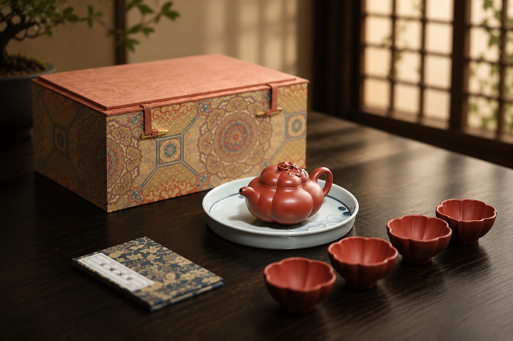Product view 7 of 200ml Ribbed Form zisha teapot in Zhuni Clay, No. 306